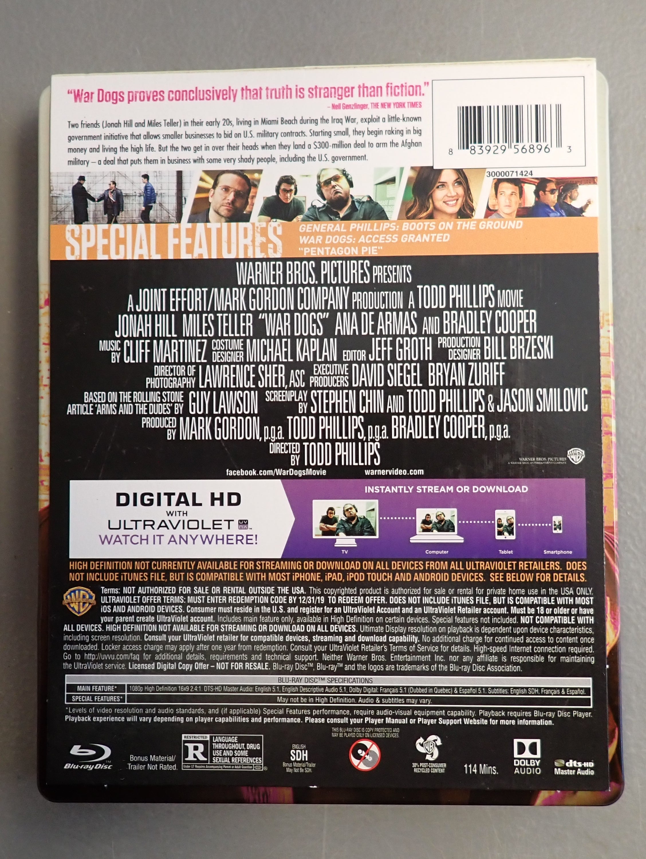 War Dogs (US Edition) [Blu-Ray} - Target Exclusive Steelbook (Pre-owned)