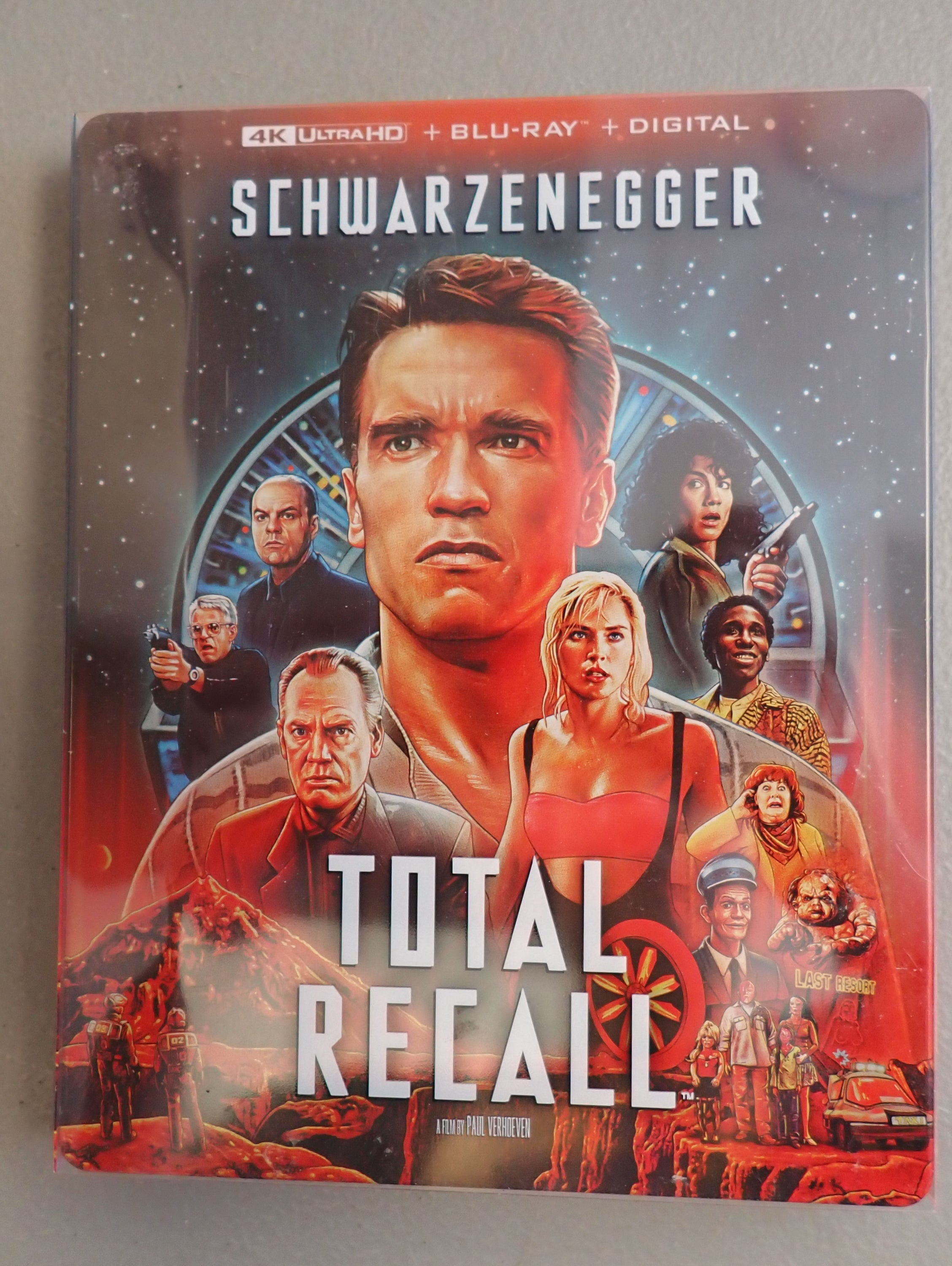 Total Recall (4K/Blu-ray, 2022, STEELBOOK, 3-Disc) w/ slip (Pre-owned)
