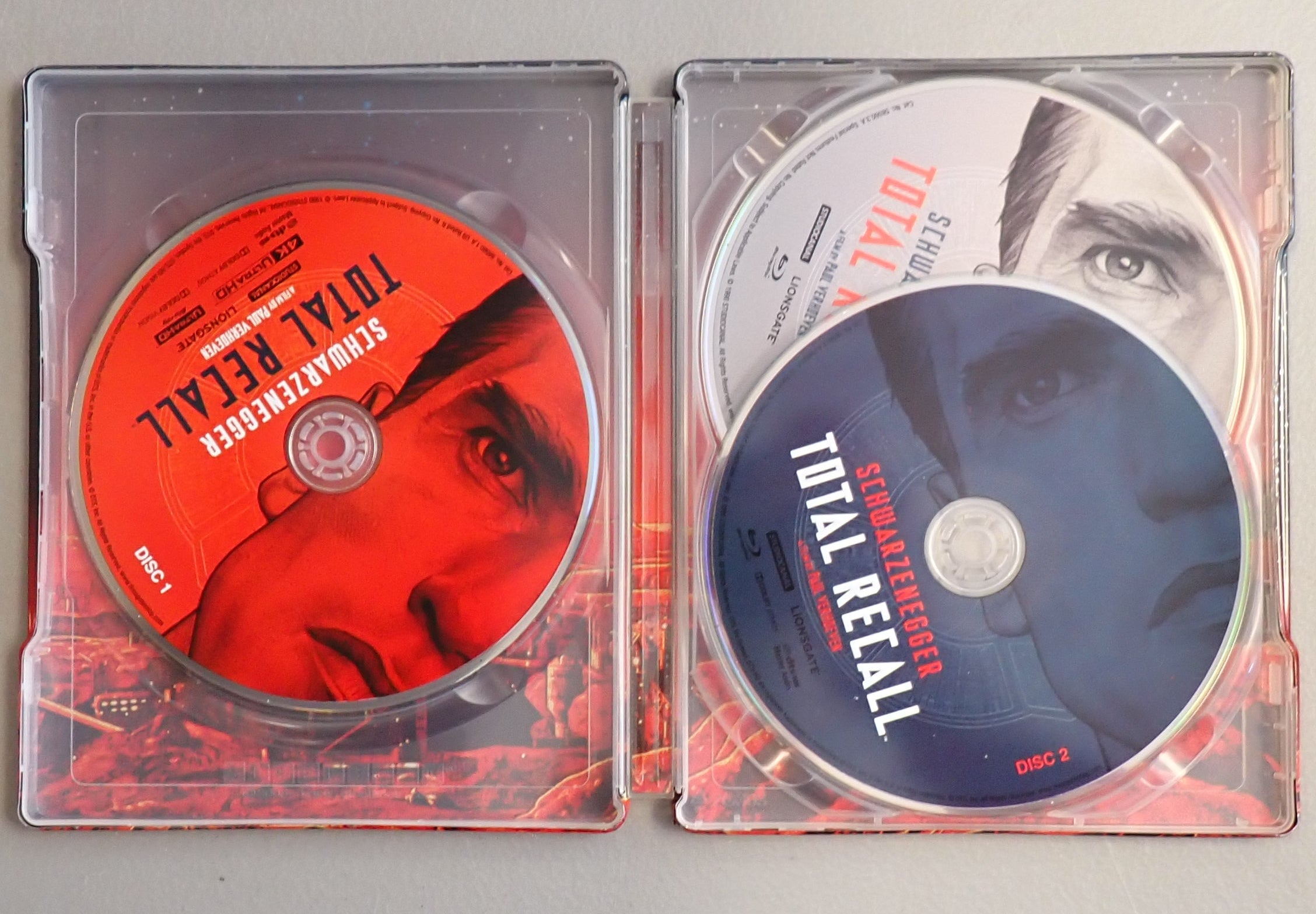 Total Recall (4K/Blu-ray, 2022, STEELBOOK, 3-Disc) w/ slip (Pre-owned)