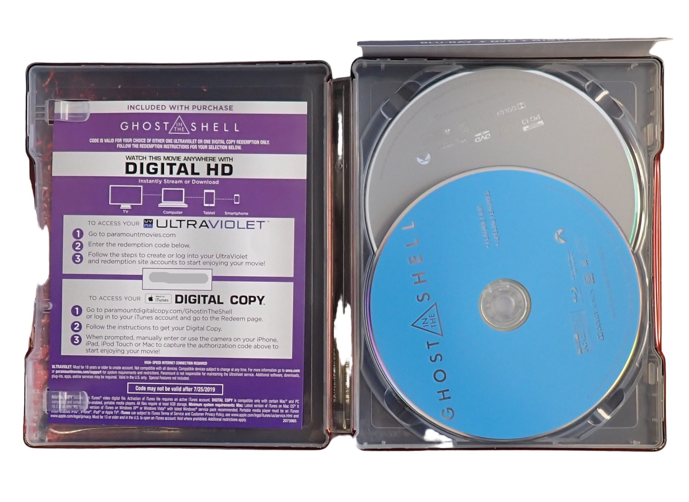 Ghost in the Shell 4K Blu-ray Steelbook (Pre-owned)