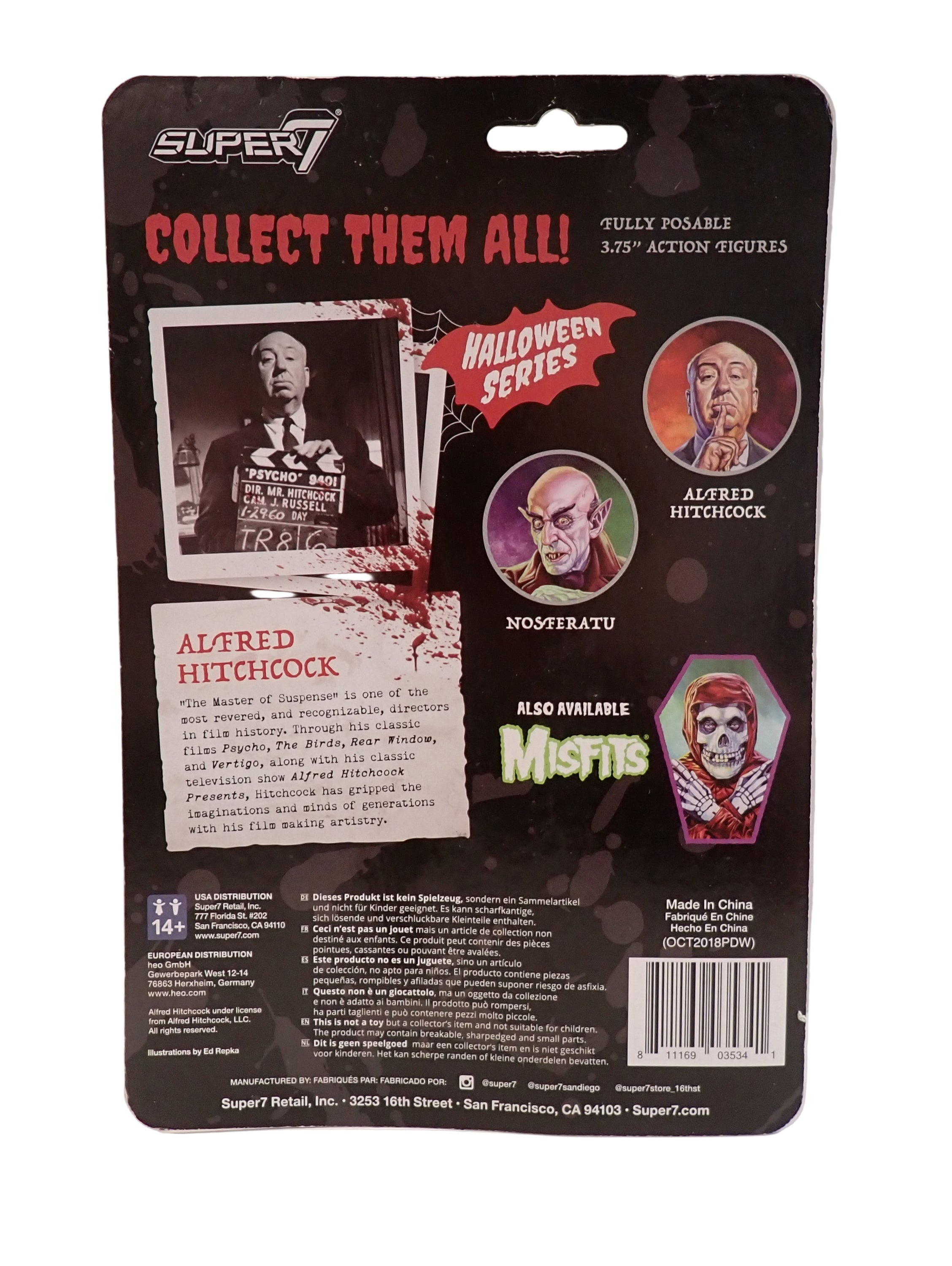 ReAction Figures: Alfred Hitchcock 3.75" figure
