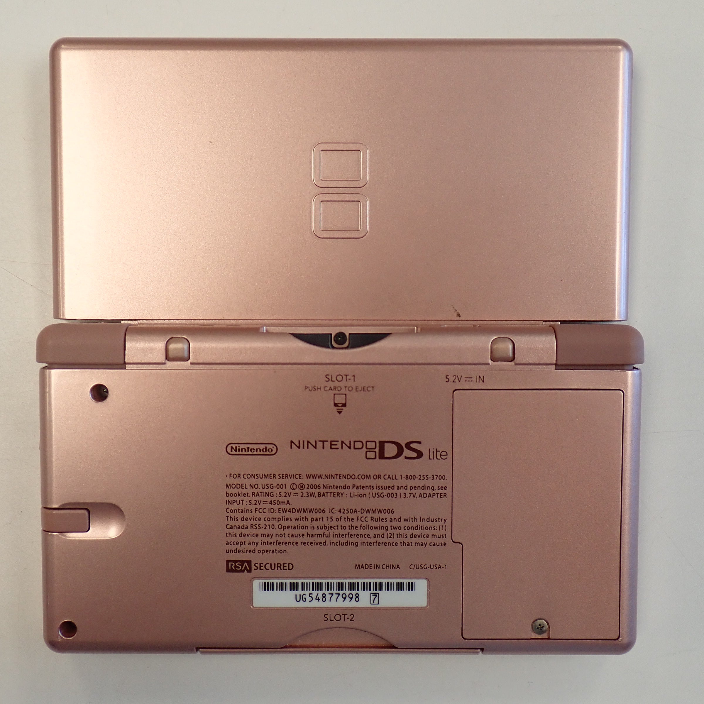 Nintendo DS Lite Console/System - Coral Pink