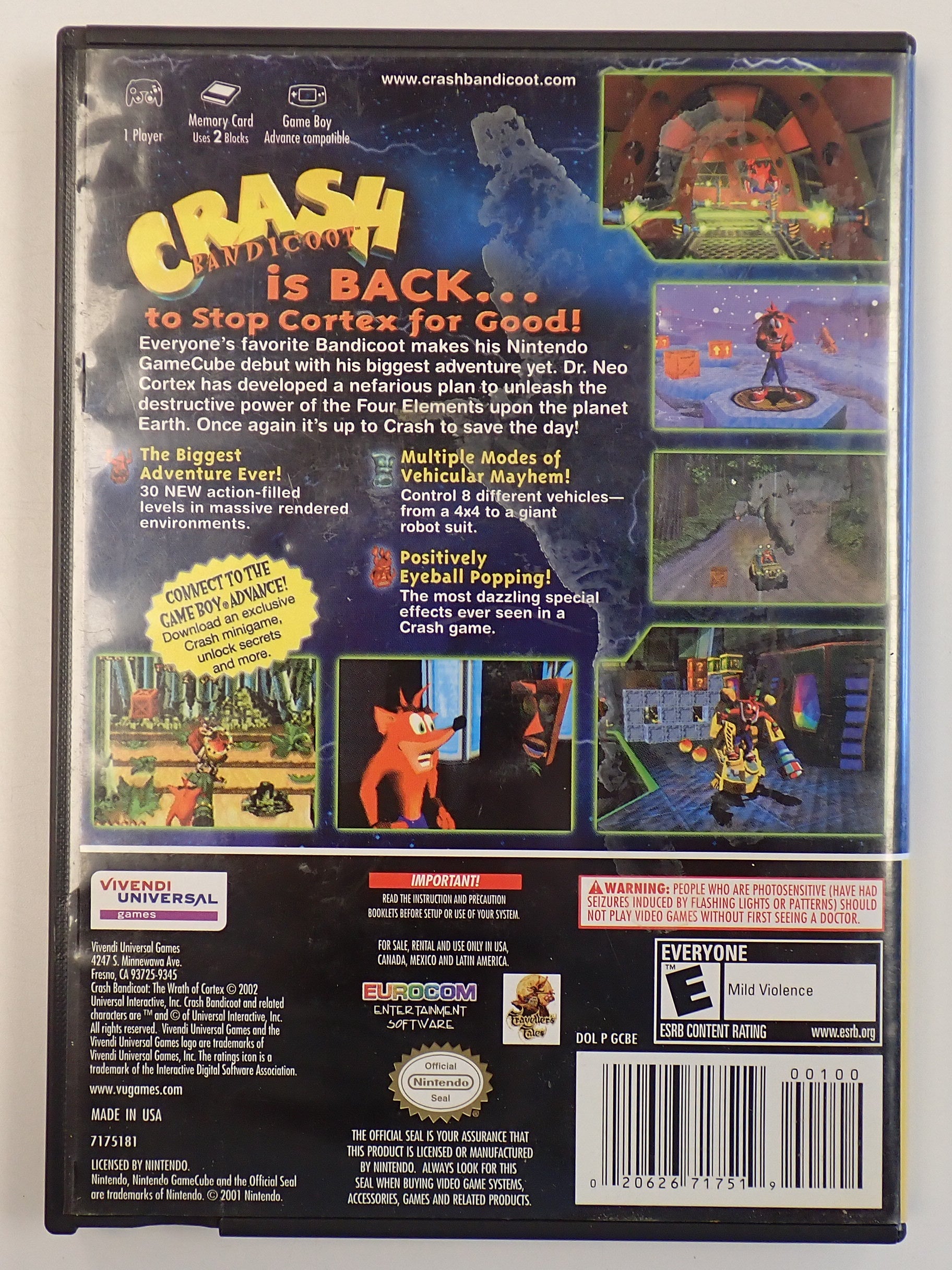 Crash Bandicoot: The Wrath of Cortex [Player's Choice] - GameCube