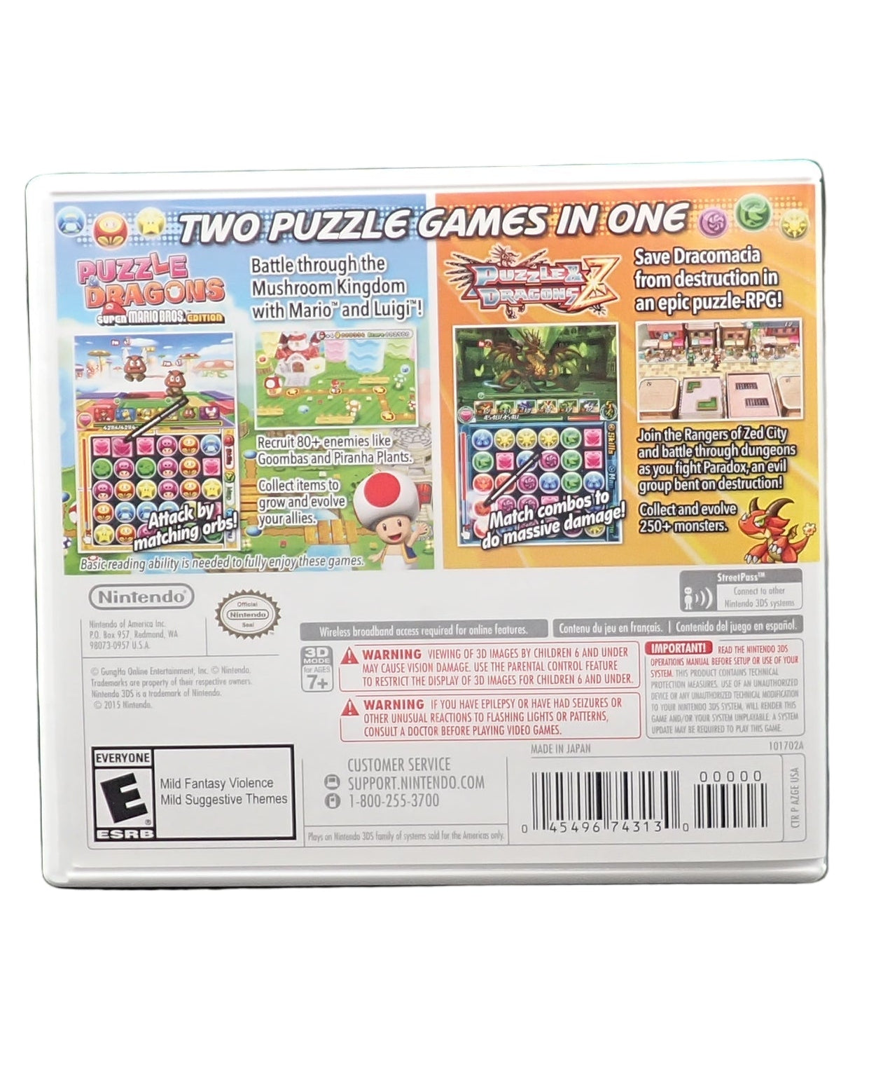 Puzzle & Dragons Z + Puzzle & Dragons: Super Mario Bros. Edition - 3DS