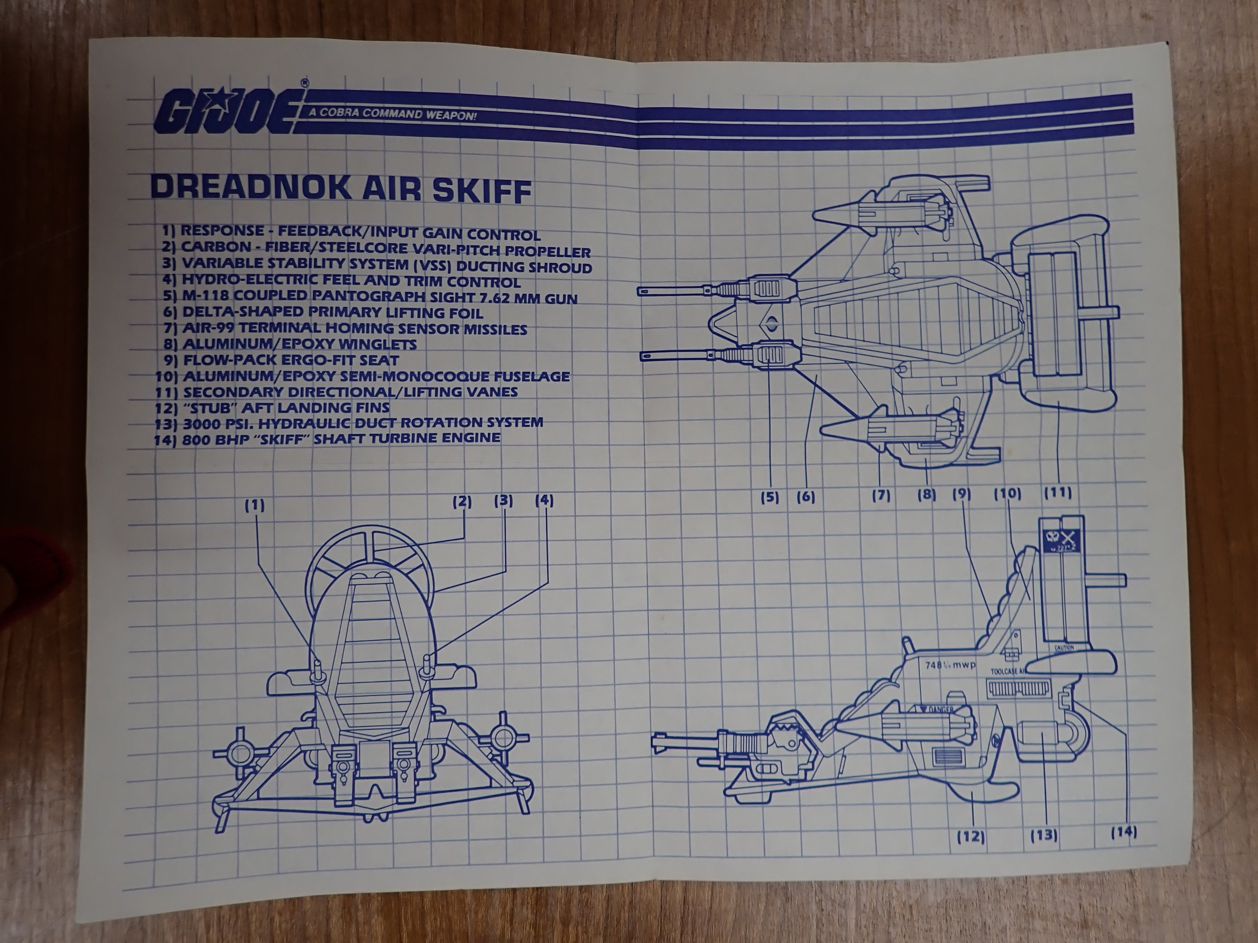 G.I.Joe Dreadnok Air Skiff (1987)