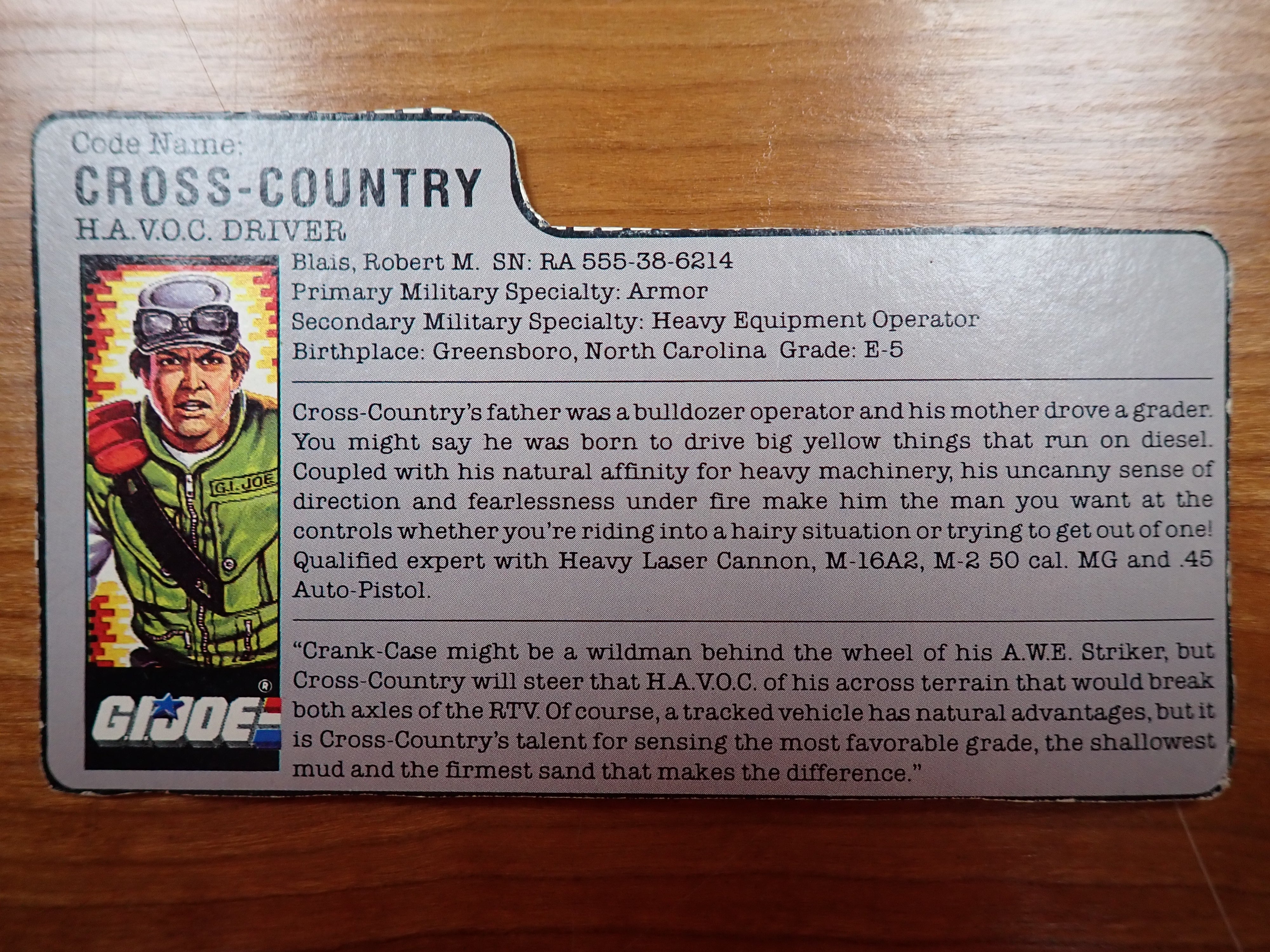 G.I.Joe H.A.V.O.C (Heavy Articulated Vehicle Ordnance Carrier, 1986)