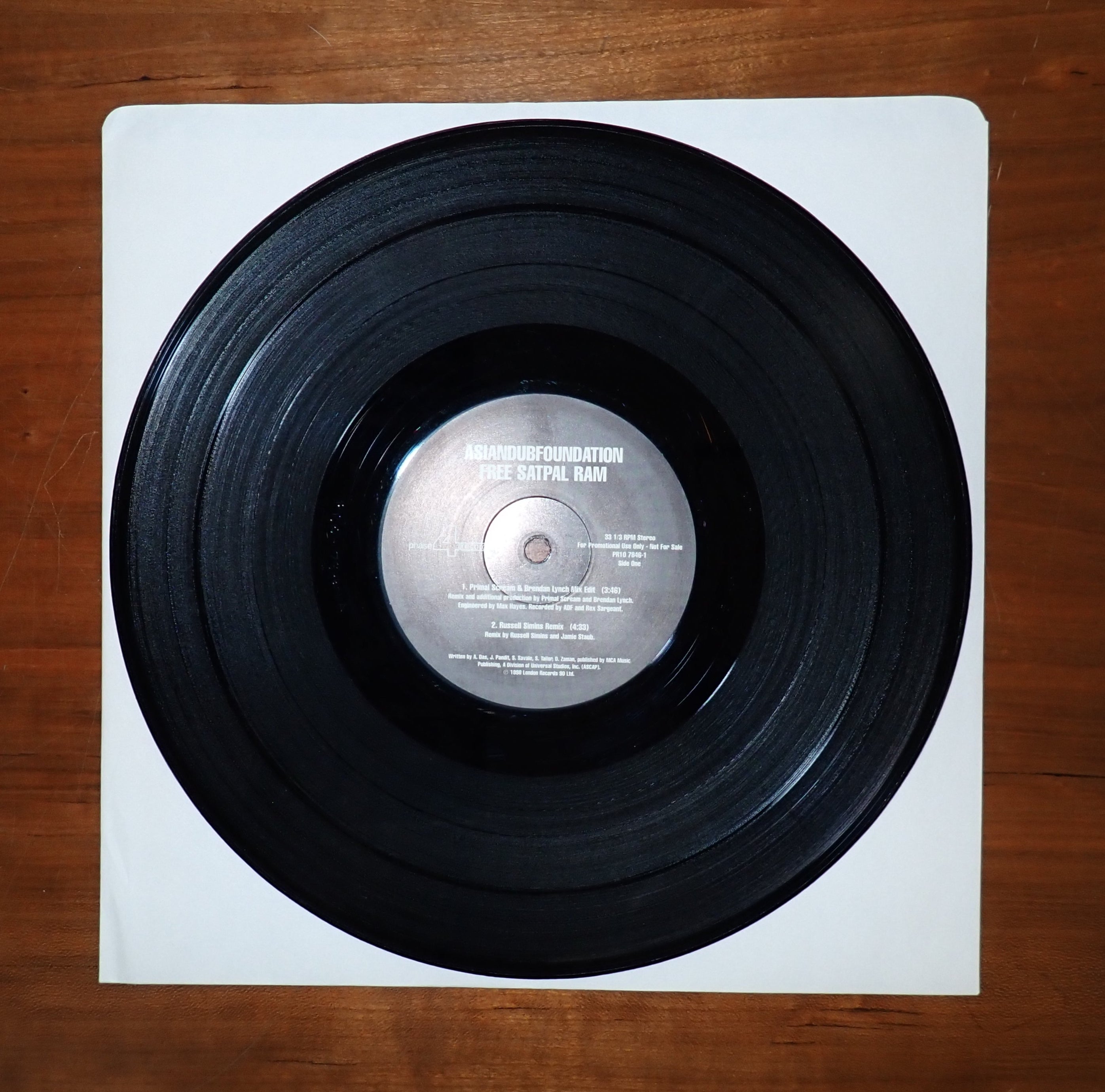 Asian Dub Foundation - Free Satpal Ram 10"