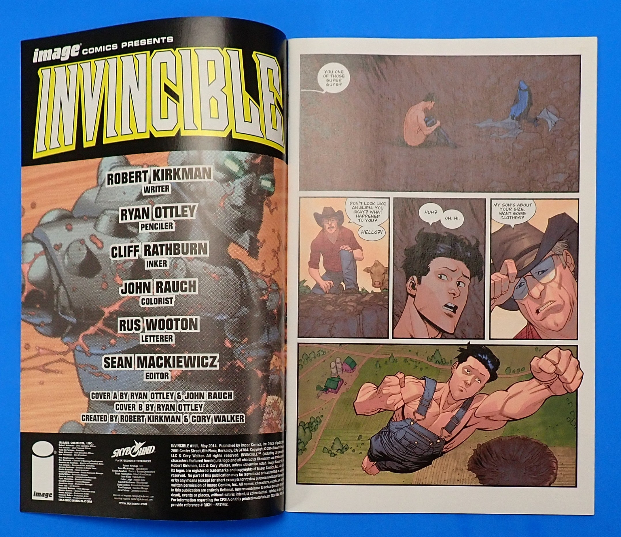 Invincible #111 (2014) - NM+ (9.4) - Ryan Ottley Sketch Variant