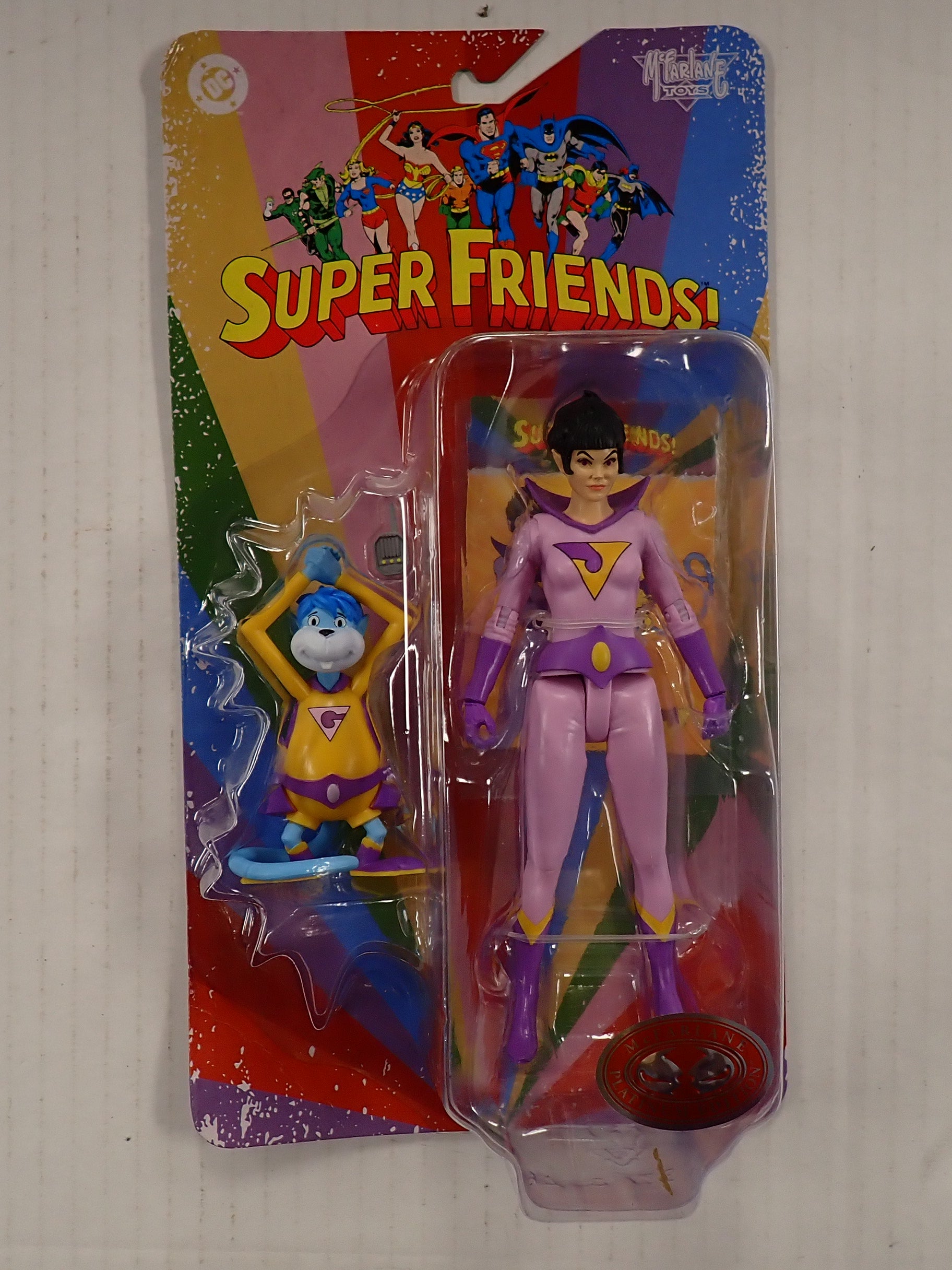 Jayna and Gleek Super Friends (Platinum Edition) - McFarlane Toys [Pre-Owned]
