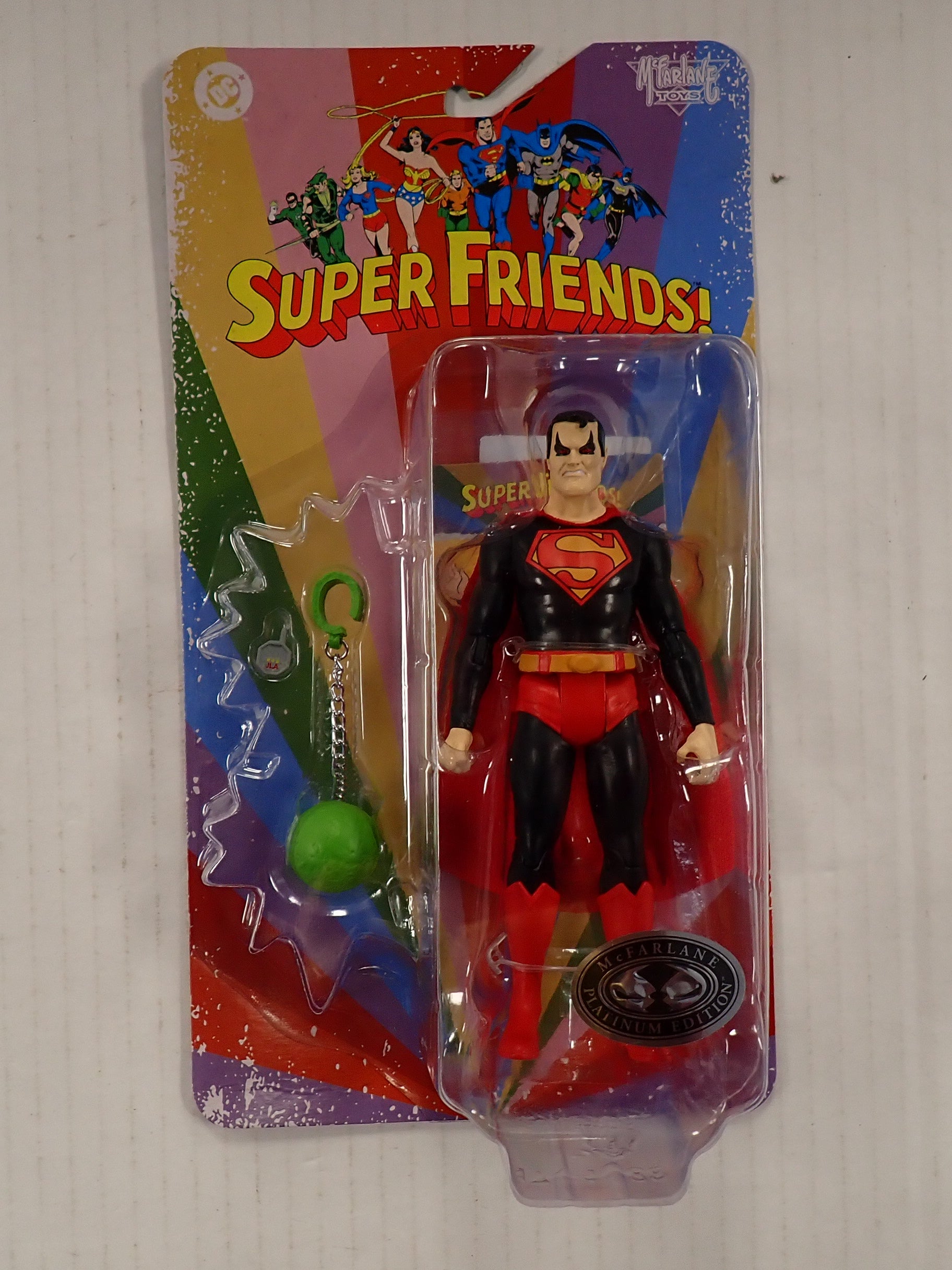 Evil Superman Super Friends (Platinum Chase Edition) - McFarlane Toys [Pre-Owned]