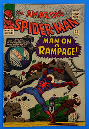 Amazing Spider-Man #32 (1966) - VG+ (4.5) - 2nd App. Curt Connors