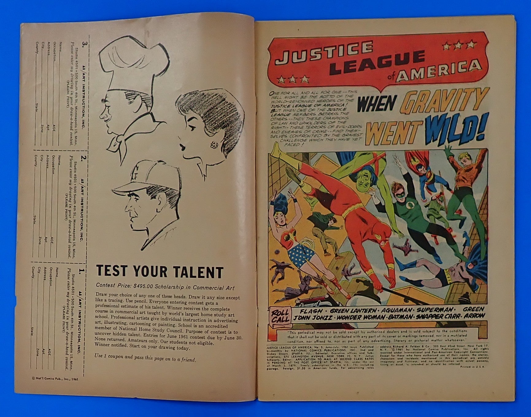 JLA #5 (1961) - FN (6.0) - 1st App. & Origin Dr. Destiny