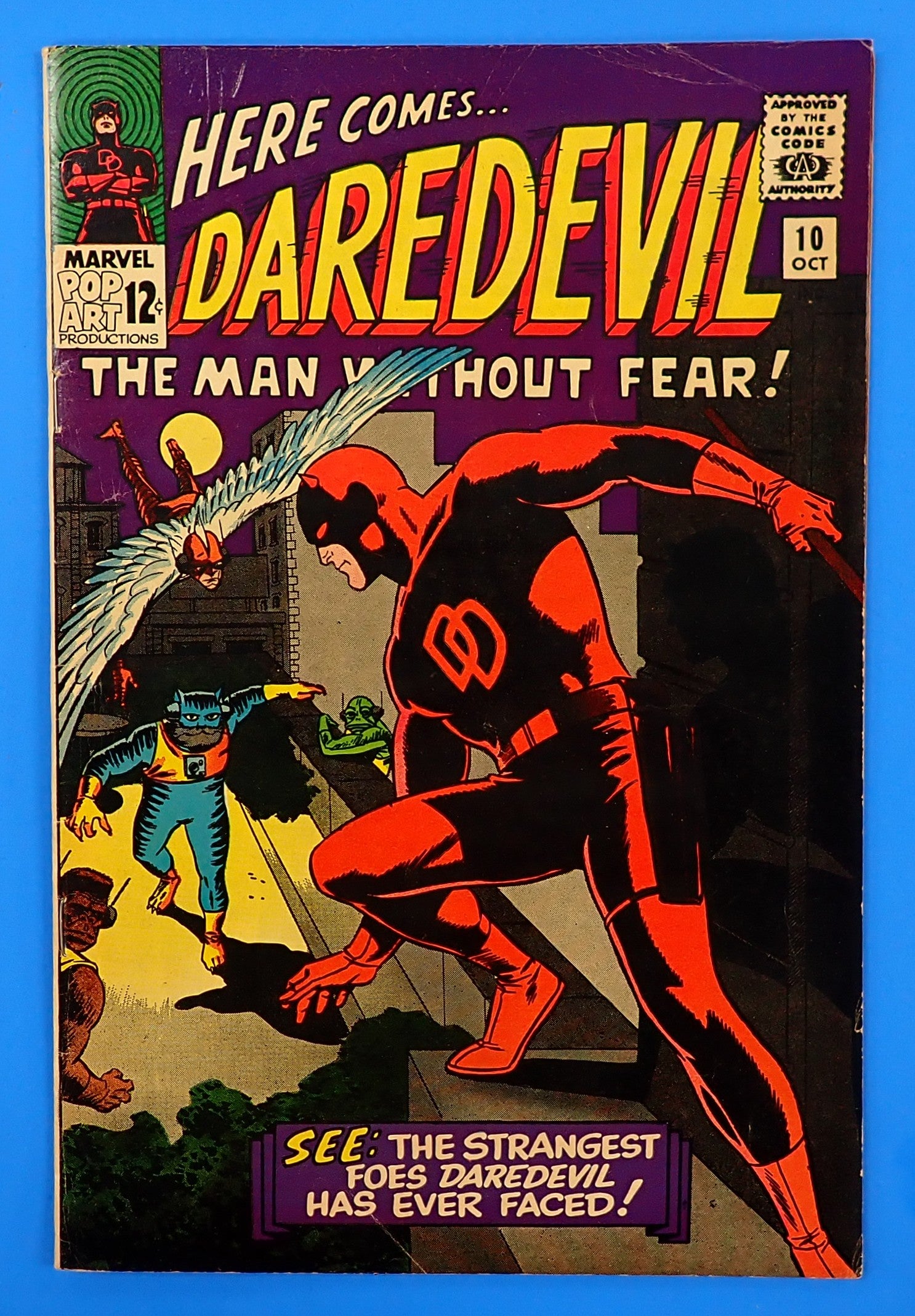 Dardevil #10 (1965) - FN+ (6.5) - 1st Team App. Ani-Men