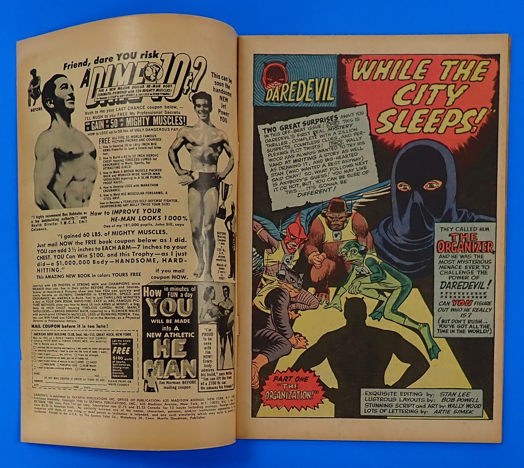 Dardevil #10 (1965) - FN+ (6.5) - 1st Team App. Ani-Men
