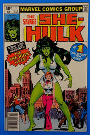 Savage She-Hulk #1 (1980) - VF- (7.5) - 1st App. + Origin She-Hulk