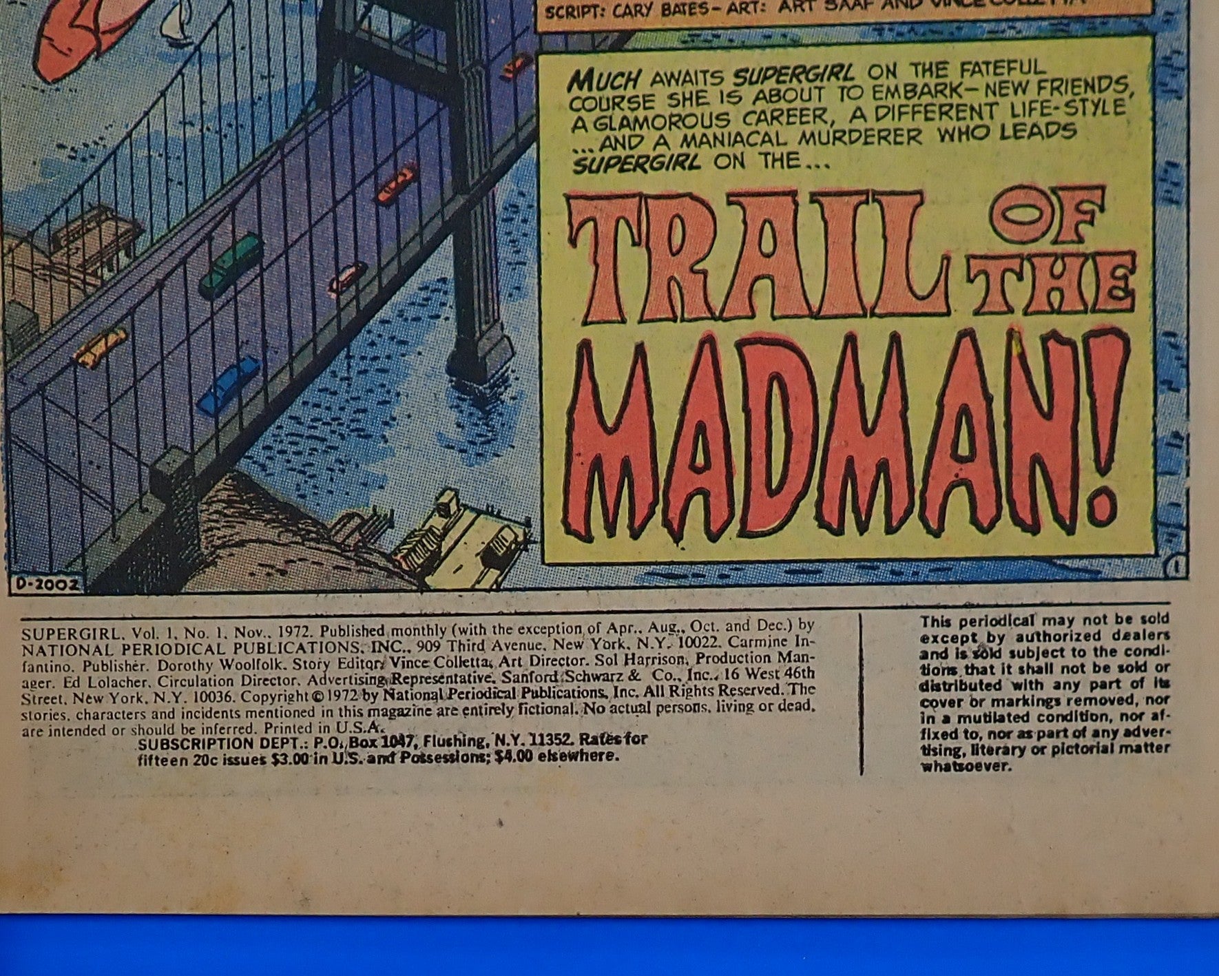 Supergirl #1 (1972) - FN- (5.5) - 1st Supergirl Solo Title