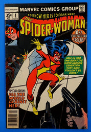 Spider-Woman #1 (1978) - VF- (7.5) - New Costume + Origin
