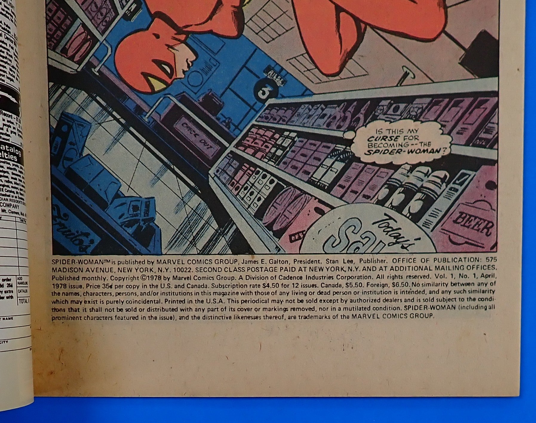Spider-Woman #1 (1978) - VF- (7.5) - New Costume + Origin