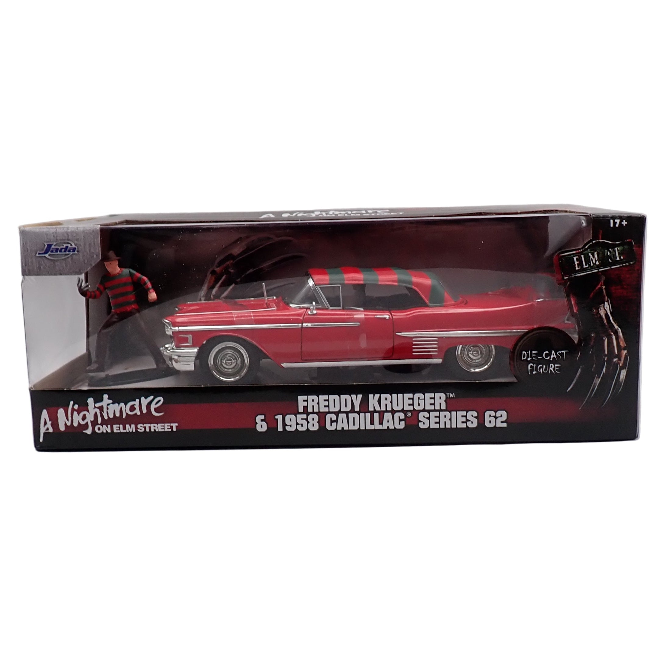 Freddy Krueger & 1958 Cadillac Series 62 - A Nightmare on Elm Street Die-Cast Figure