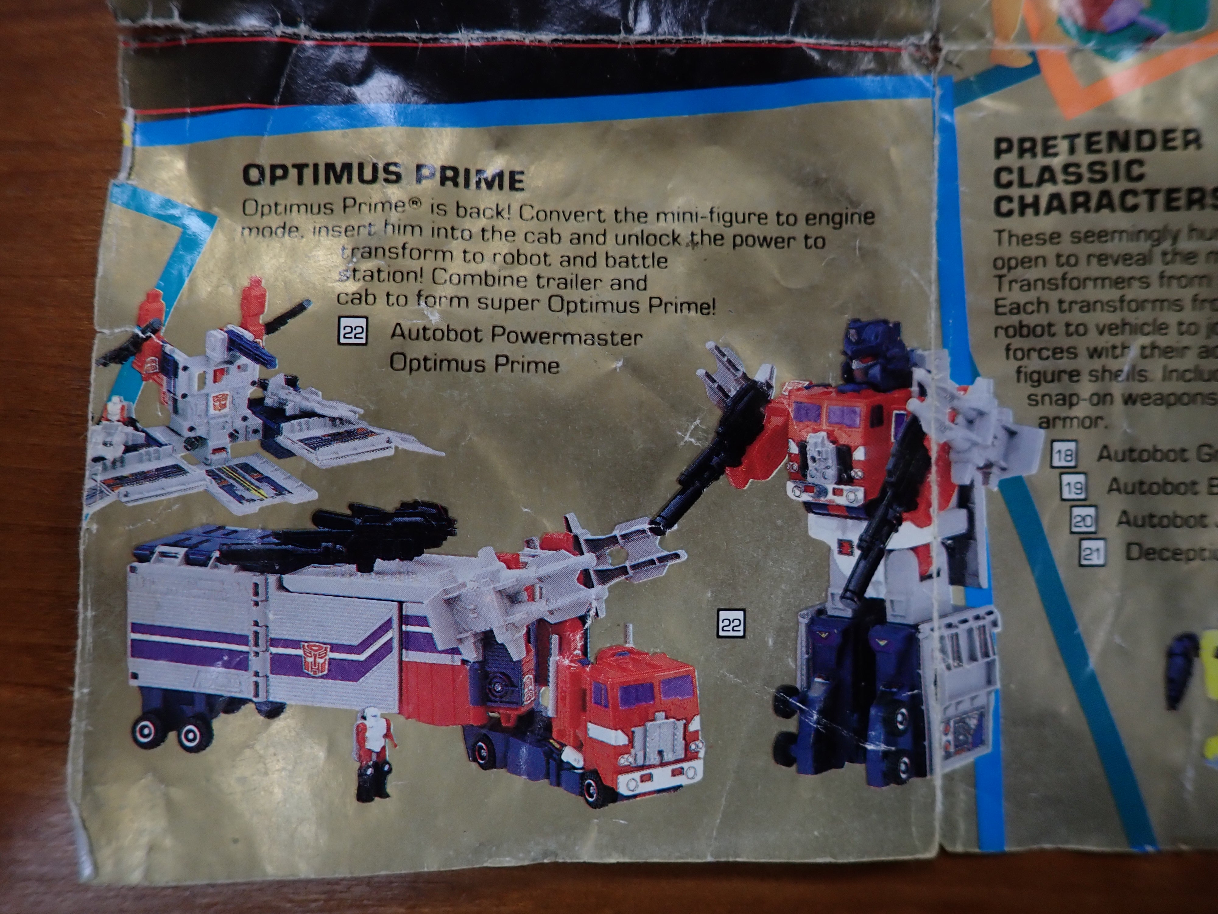 Autobot Powermaster Optimus Prime G1