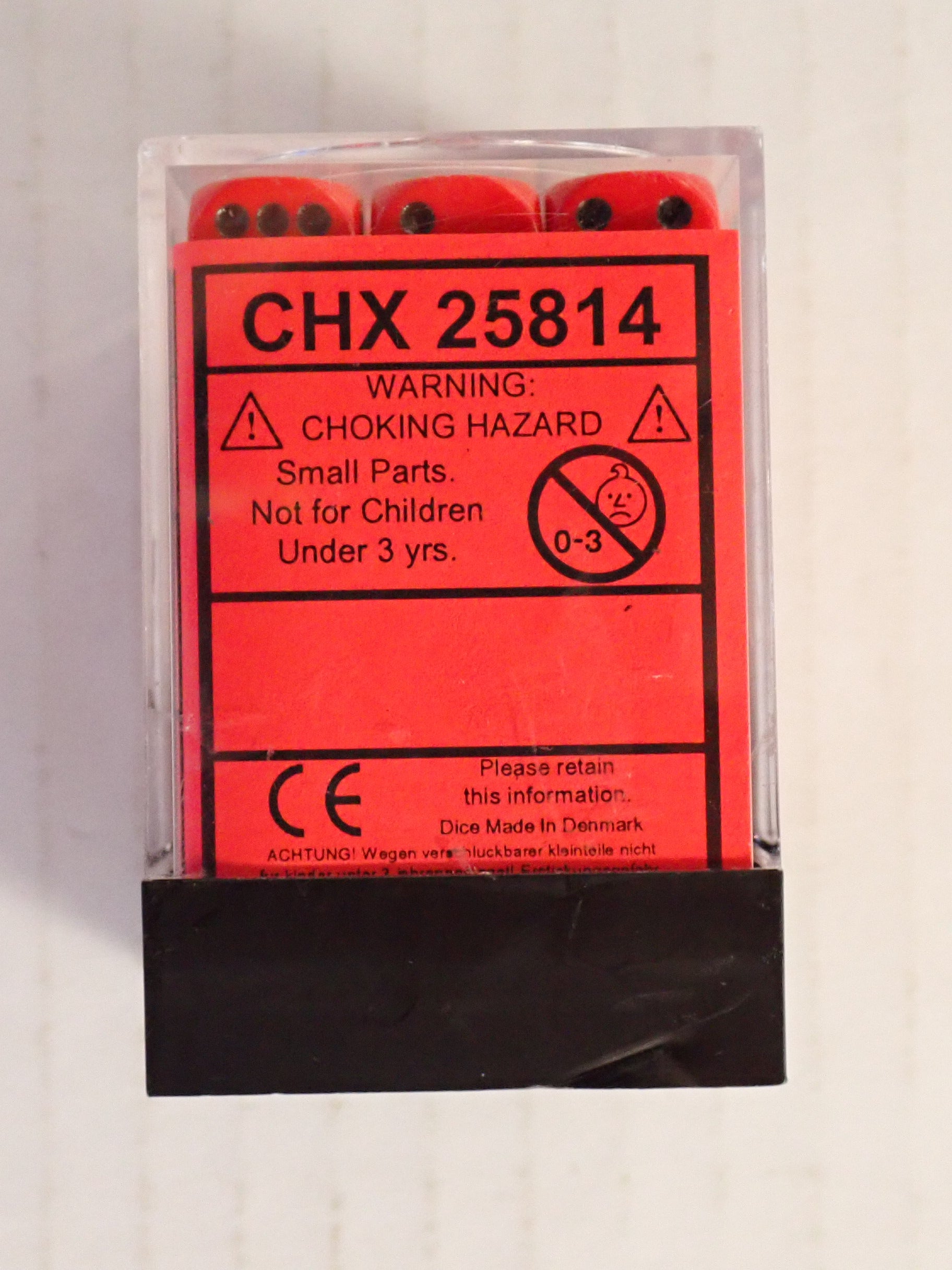 Chessex - 36 D6 Sets (Red with Black Pips) [Pre-Owned]
