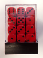 Chessex - 36 D6 Sets (Red with Black Pips) [Pre-Owned]