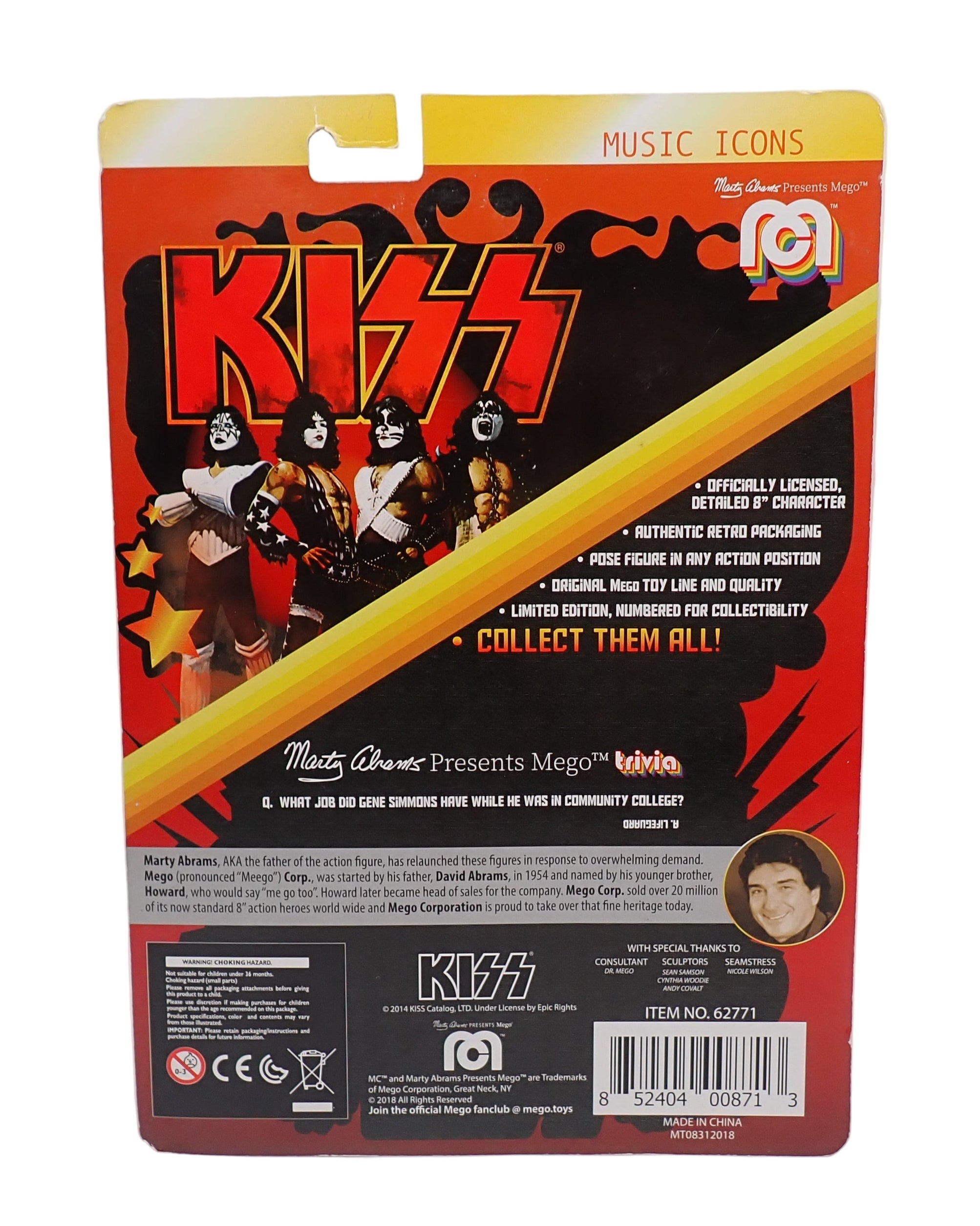 The Demon Gene Simmons - KISS Mego Classic 8" Figure