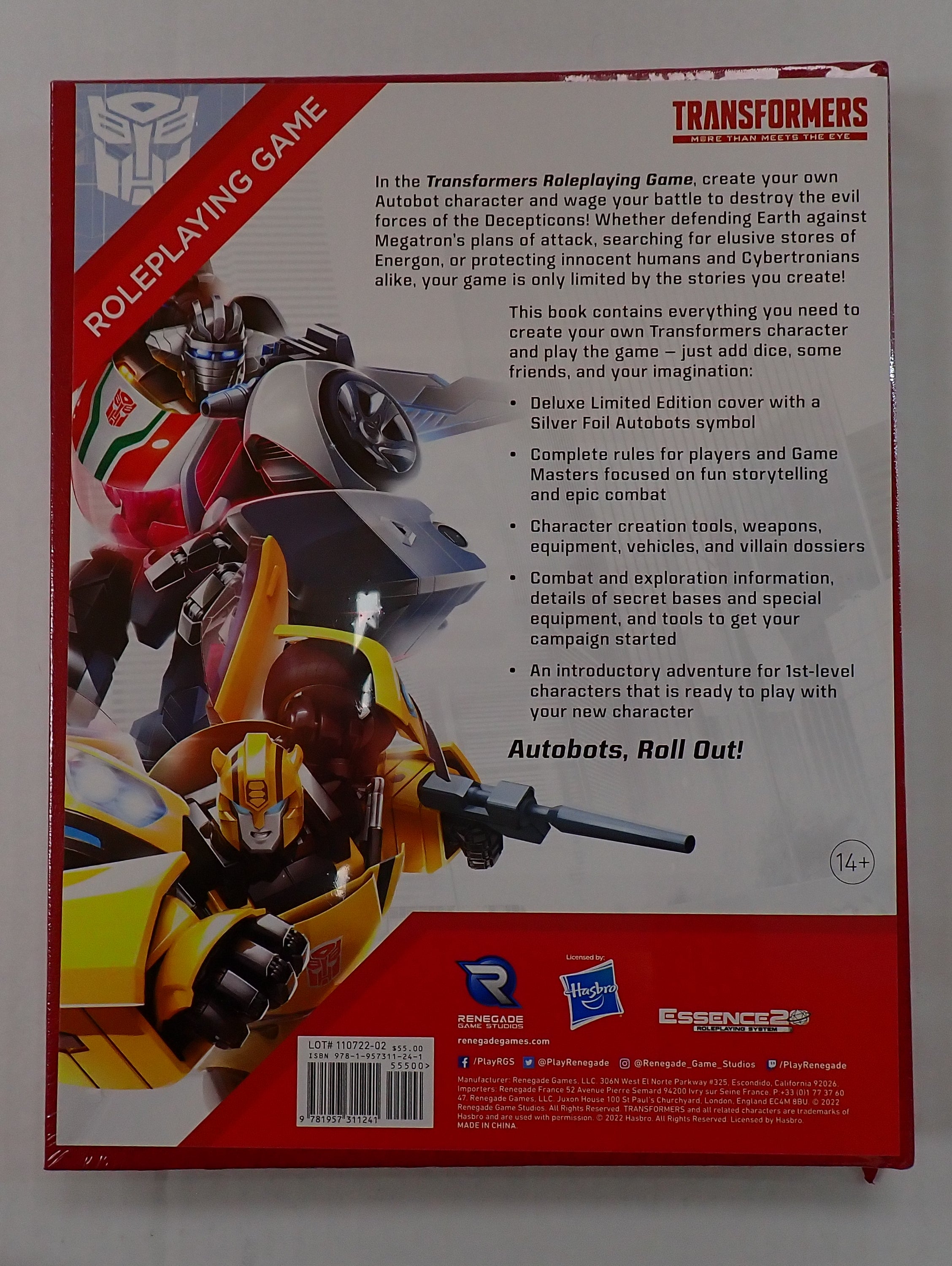 Transformers Roleplaying Game Limited Edition Core Rulebook - Renegade [Pre-Owned]