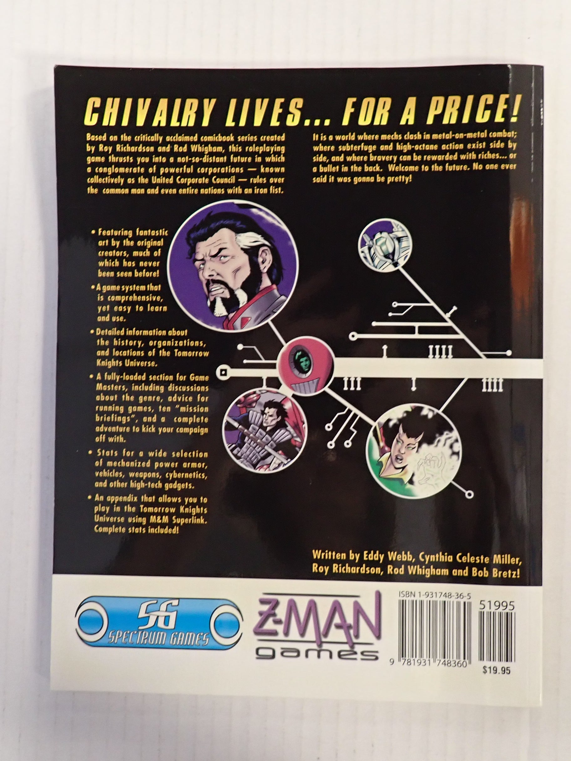 Tomorrow Knights RPG & Full comic Series [Pre-Owned]