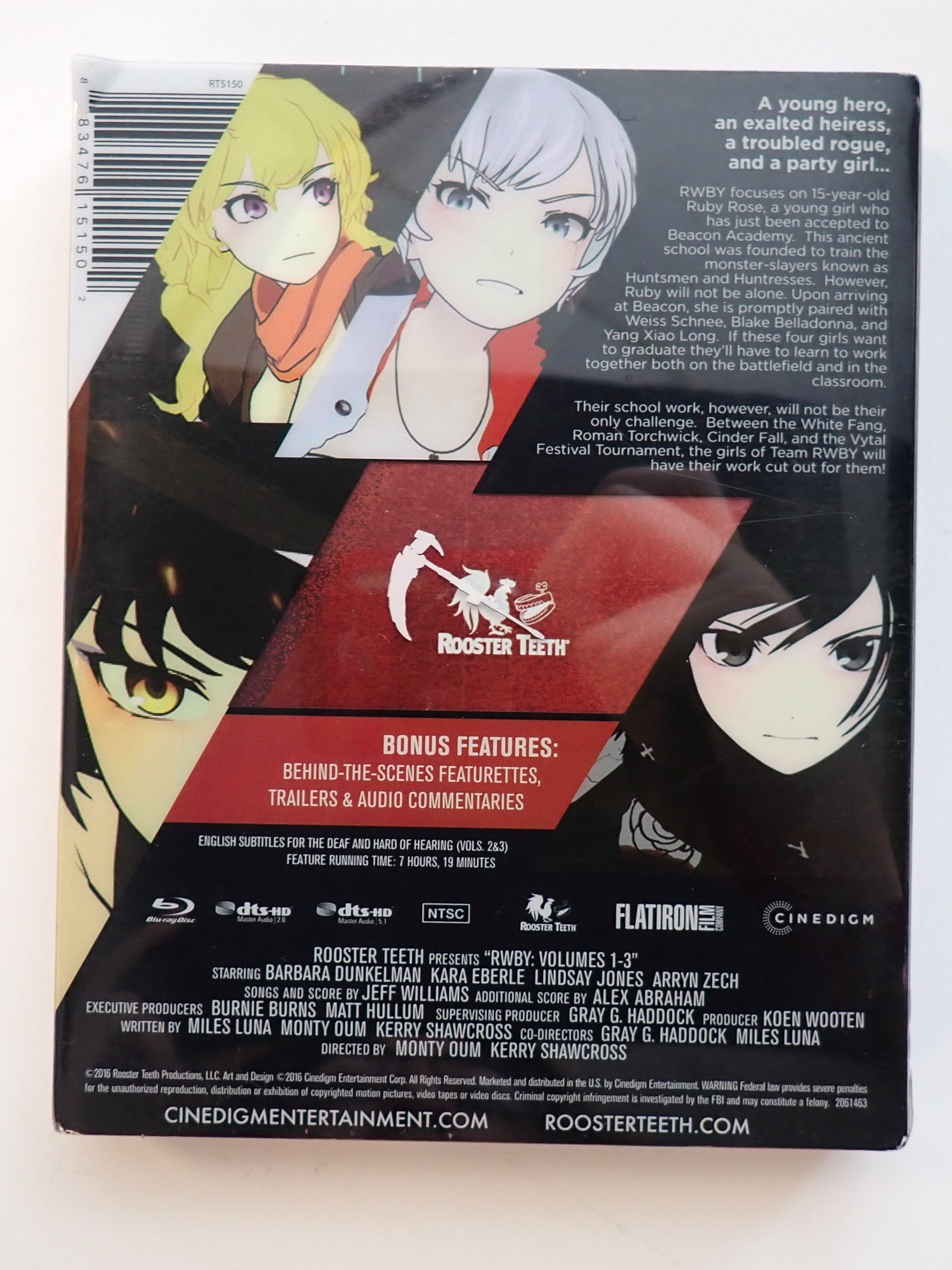 RWBY Beacon Steelbook 1-3 - Blu-Ray [Pre-Owned]