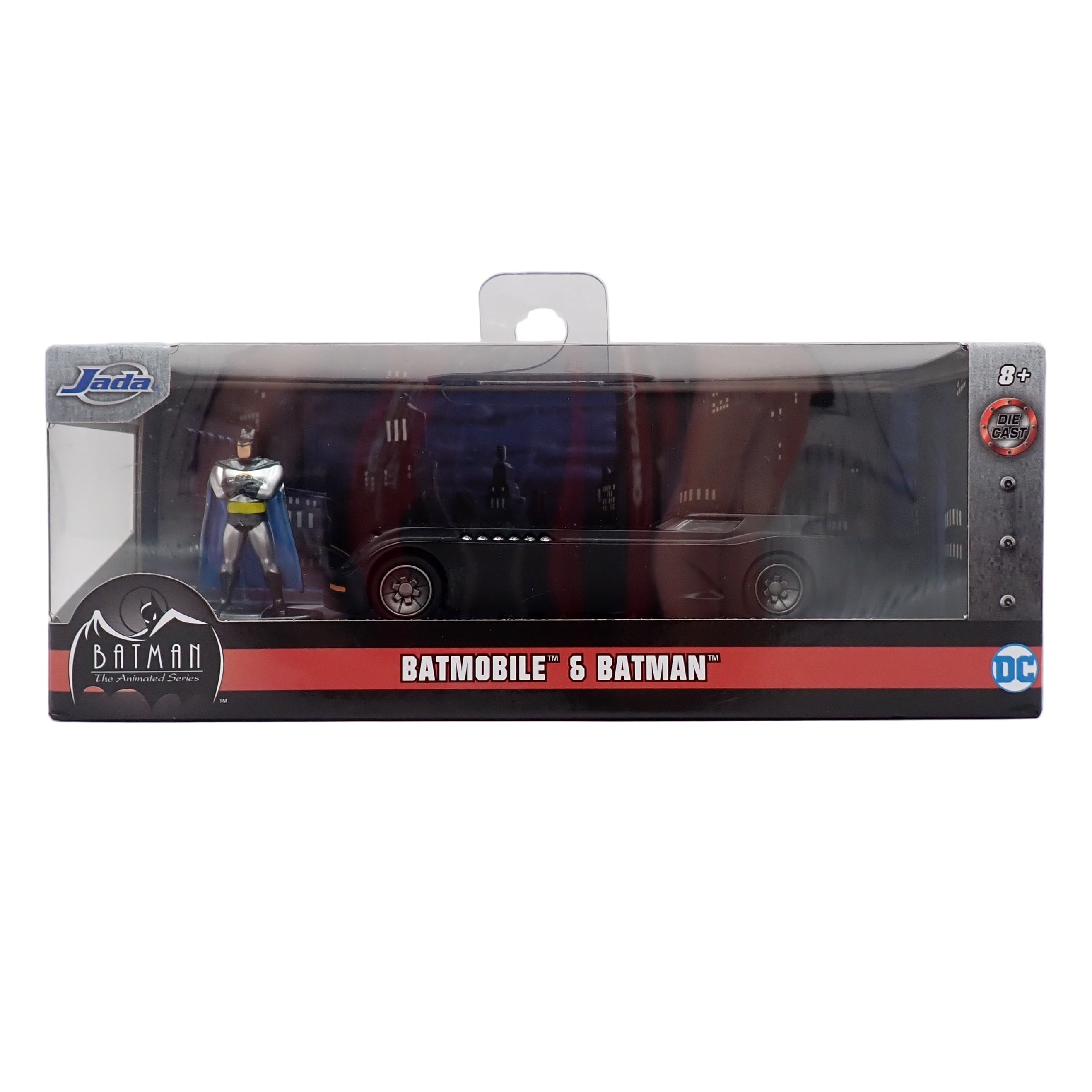 The Animated Series Batmobile & Batman - Jada Toys Hollywood Rides 1:32
