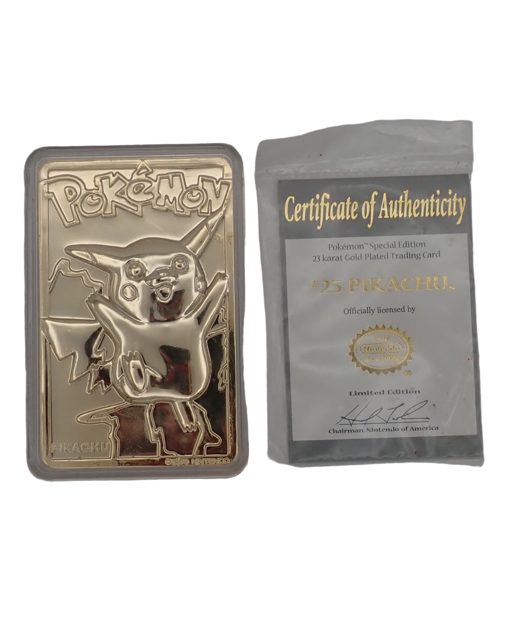 Special Edition 23 Karat Gold-Plated Pikachu Card