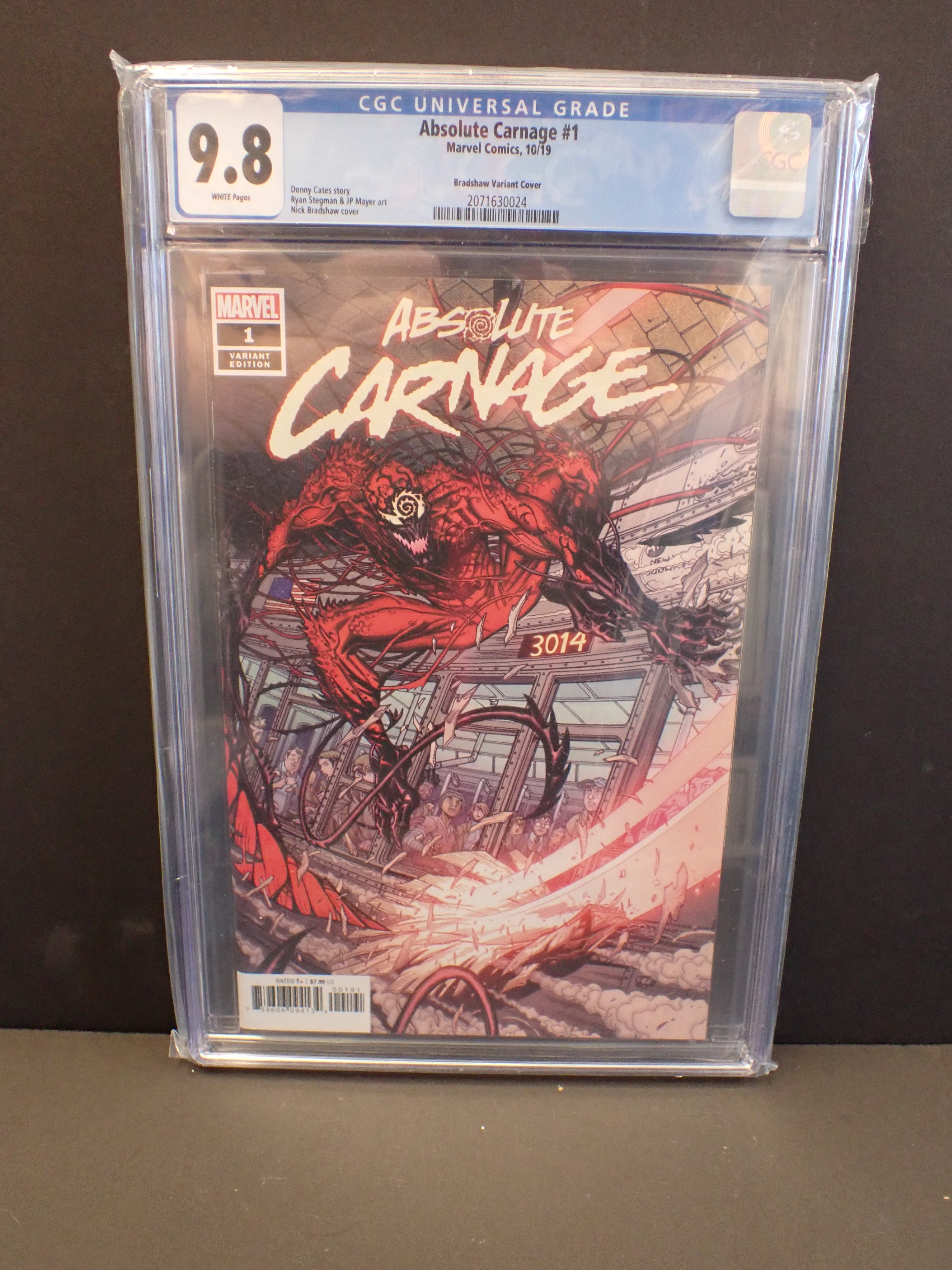 Absolute Carnage #1 Bradshaw Variant Cover (2019) | CGC Graded 9.8