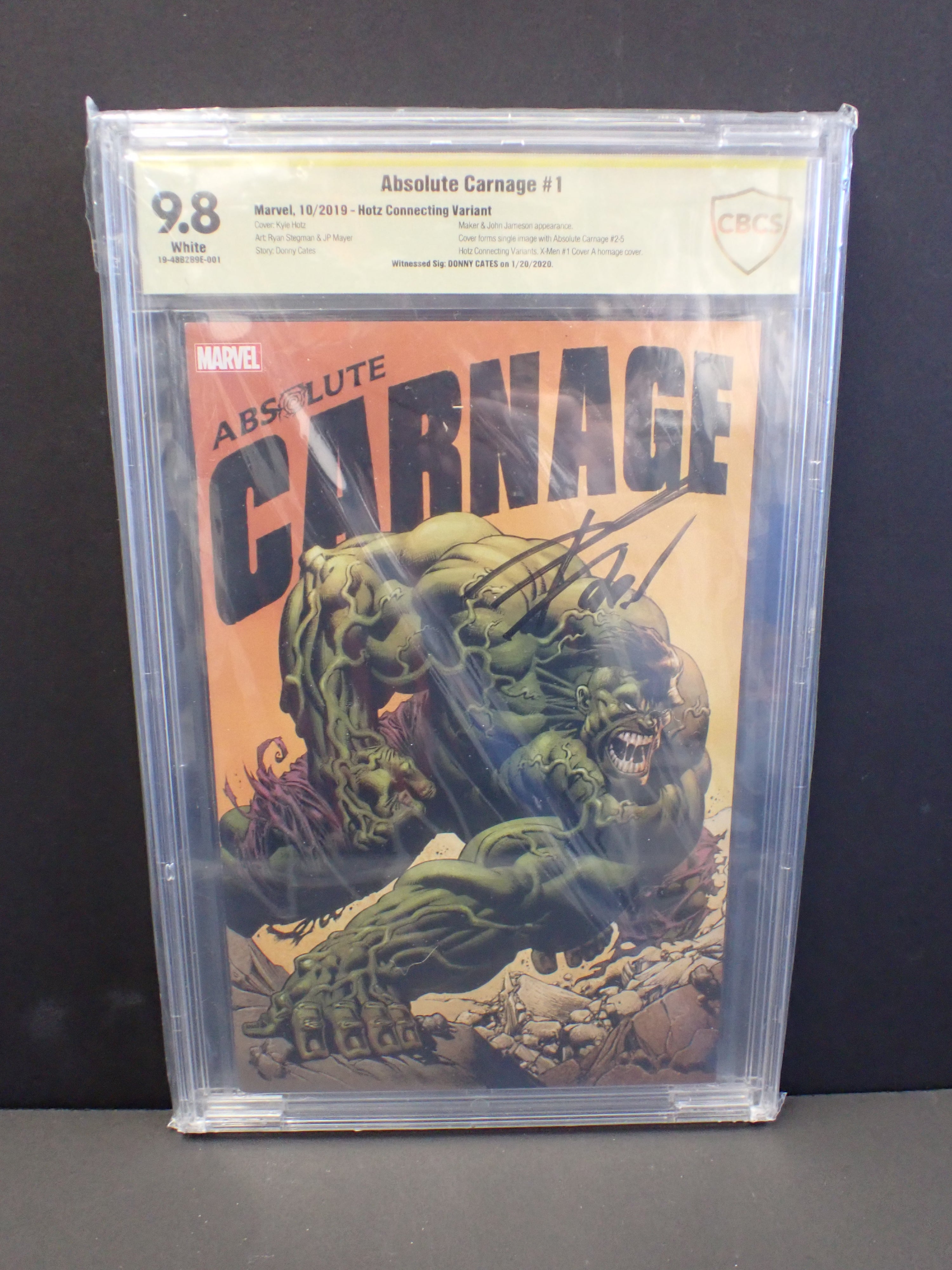 Absolute Carnage #1 Hotz Connecting Variant (2019) | CBCS Graded 9.8 *Signed*