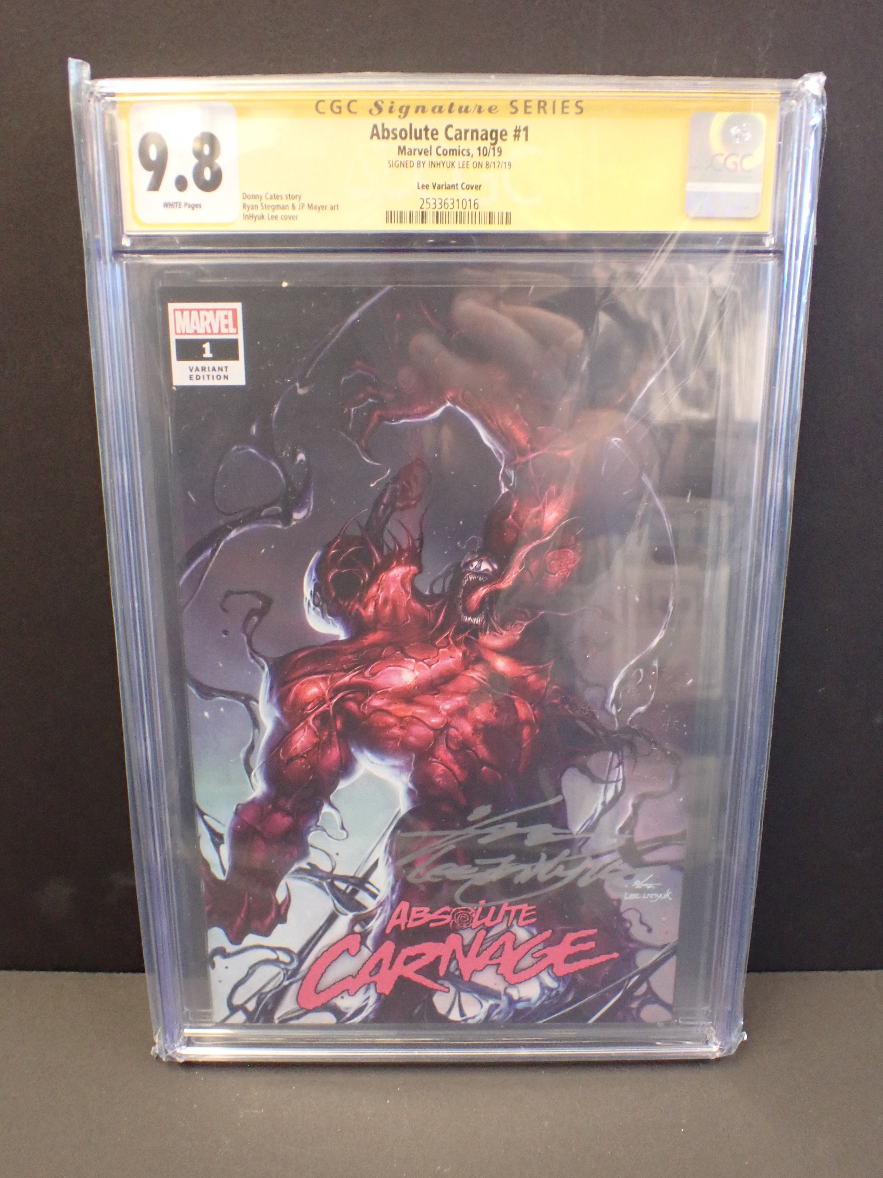 Absolute Carnage #1 Lee Variant (2019) | CGC Graded 9.8 *Signed*