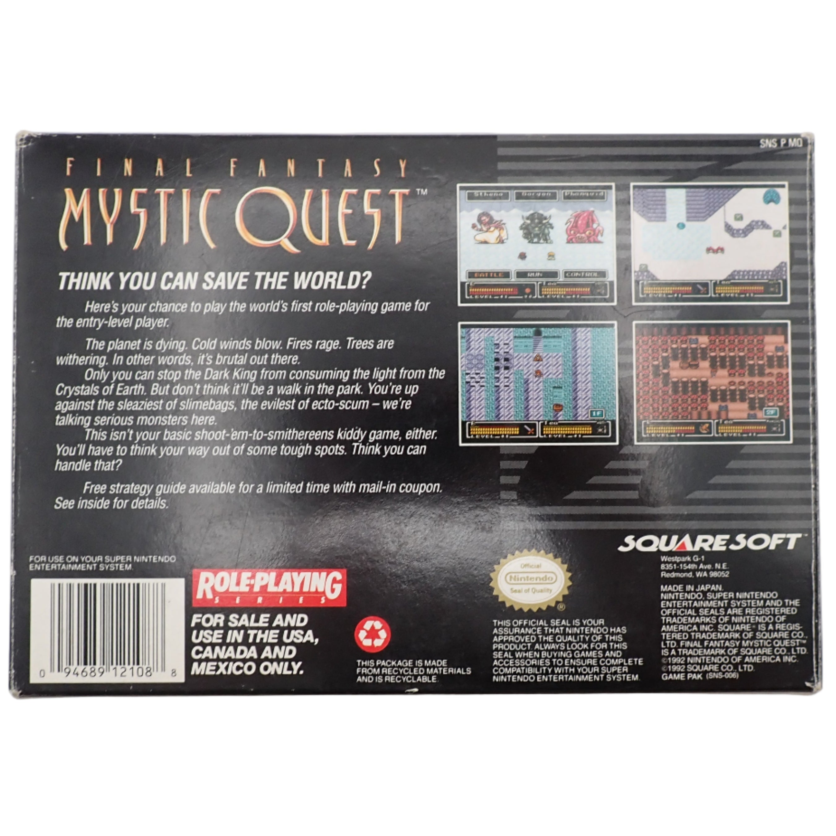 Final Fantasy Mystic Quest - SNES