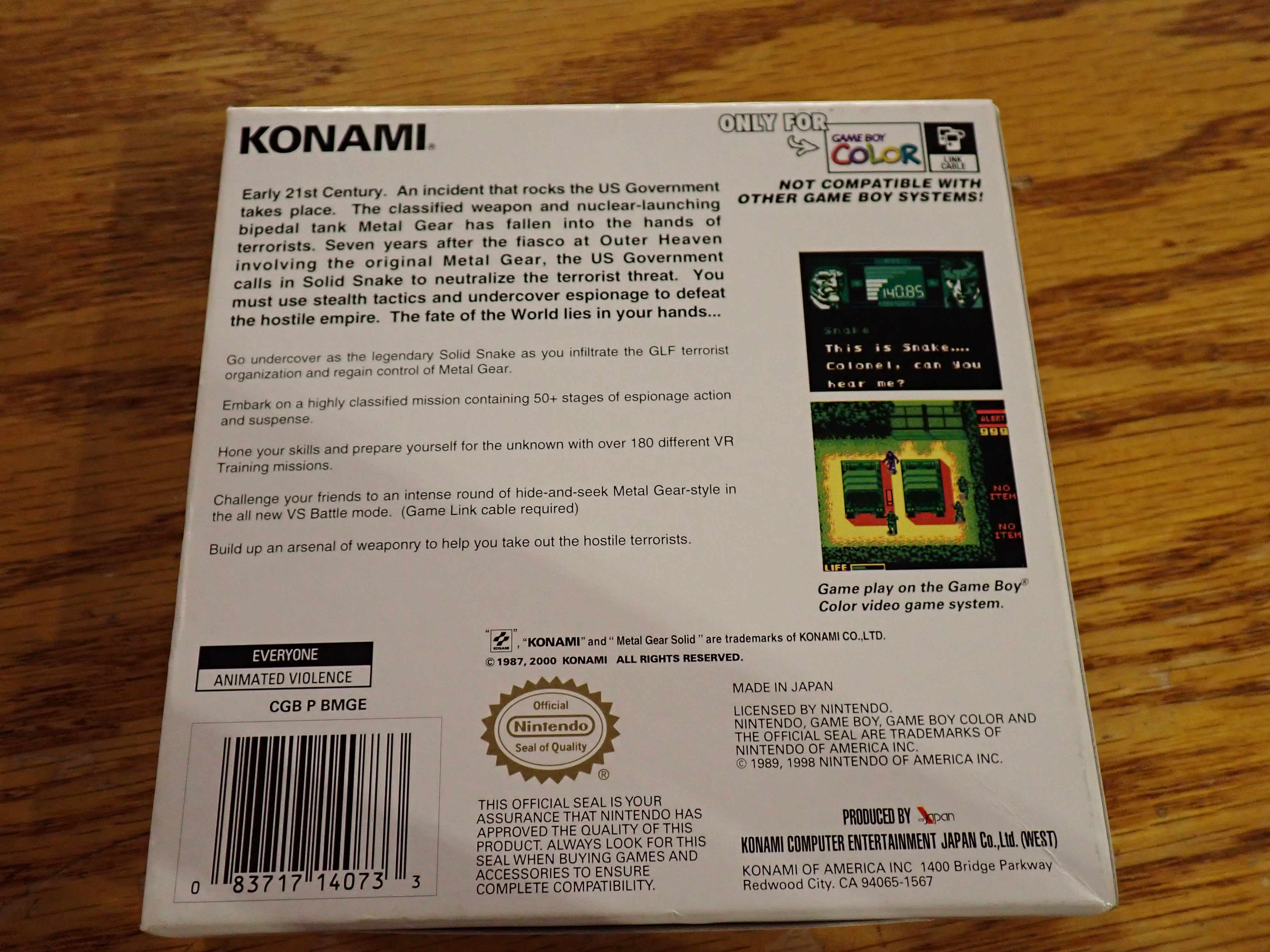 Metal Gear Solid - Gameboy Color