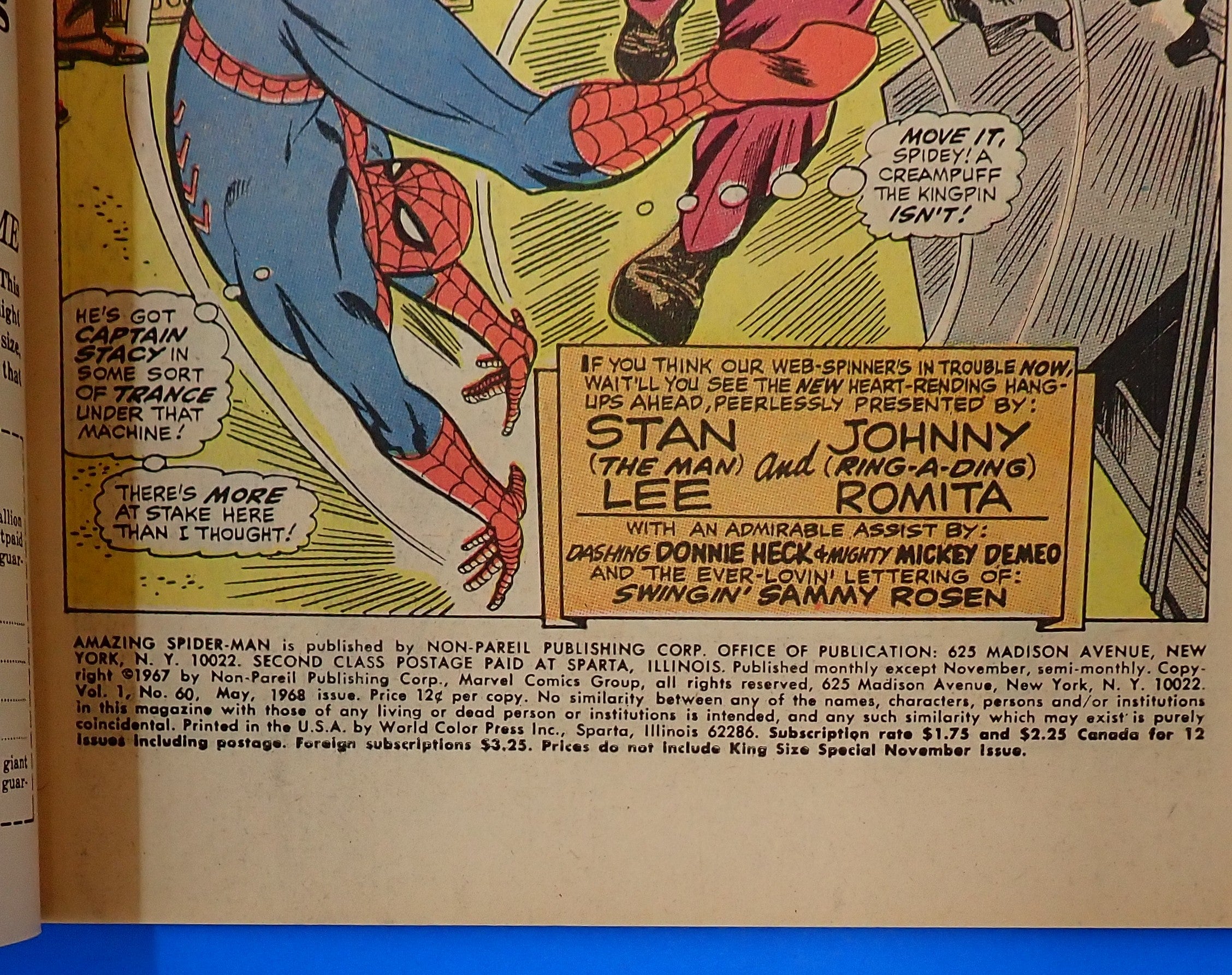 Amazing Spider-Man #60 (1968) - VG/FN- (5.0-5.5) - 5th App. Kingpin