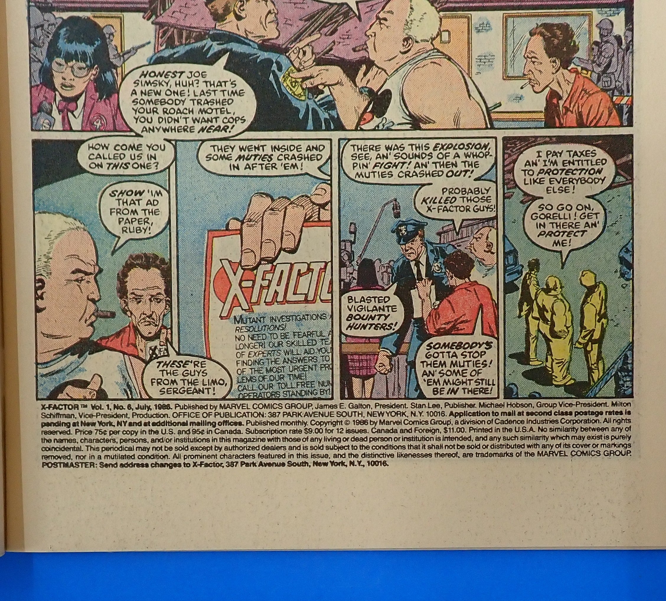 X-Factor #6 (1986) - VF+/NM (8.5-9.0) - 1st Full App. Apocalypse