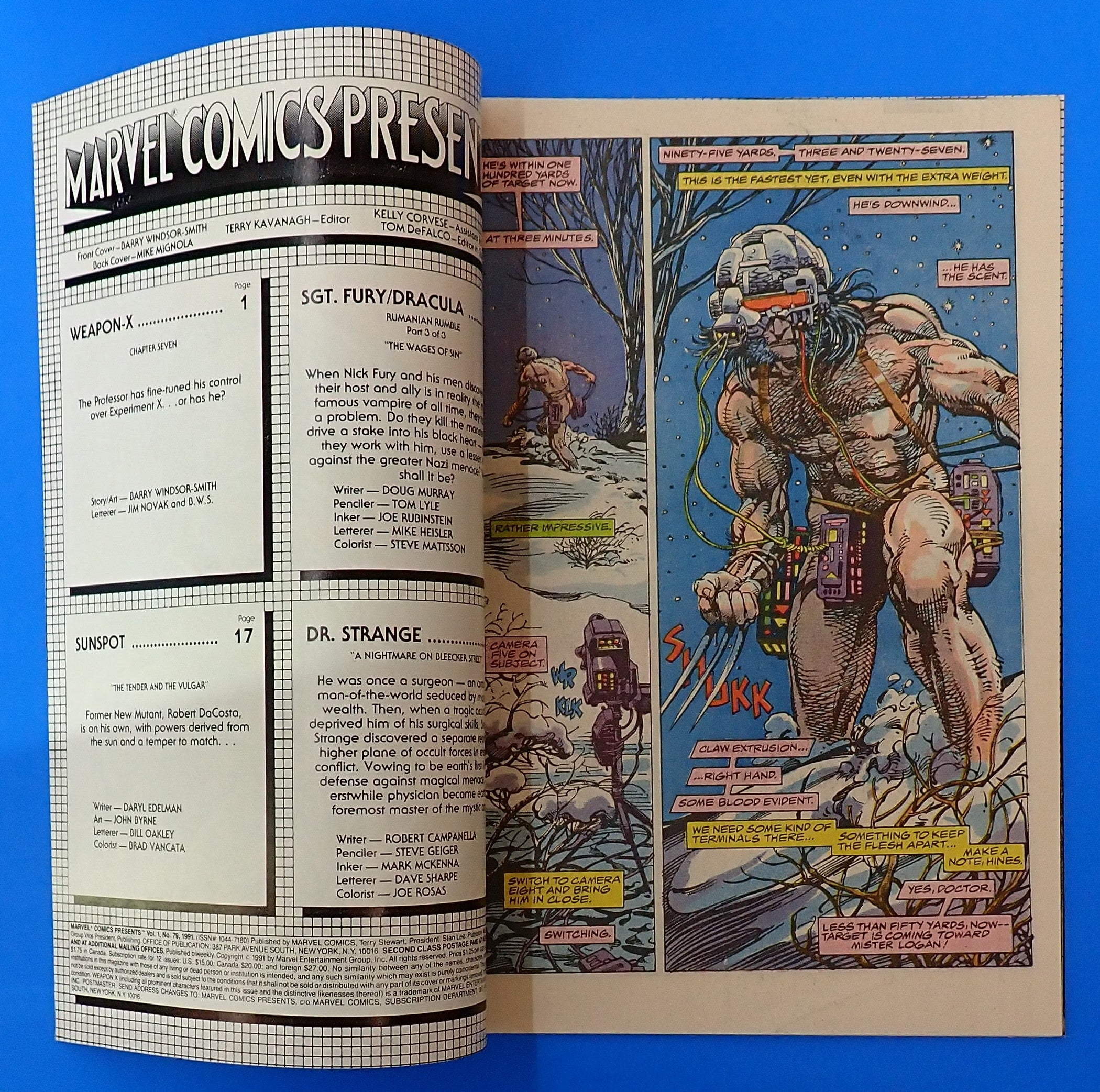Marvel Comics Present #79 (1991) - NM- (9.2) - Debut Weapon X Wolverine