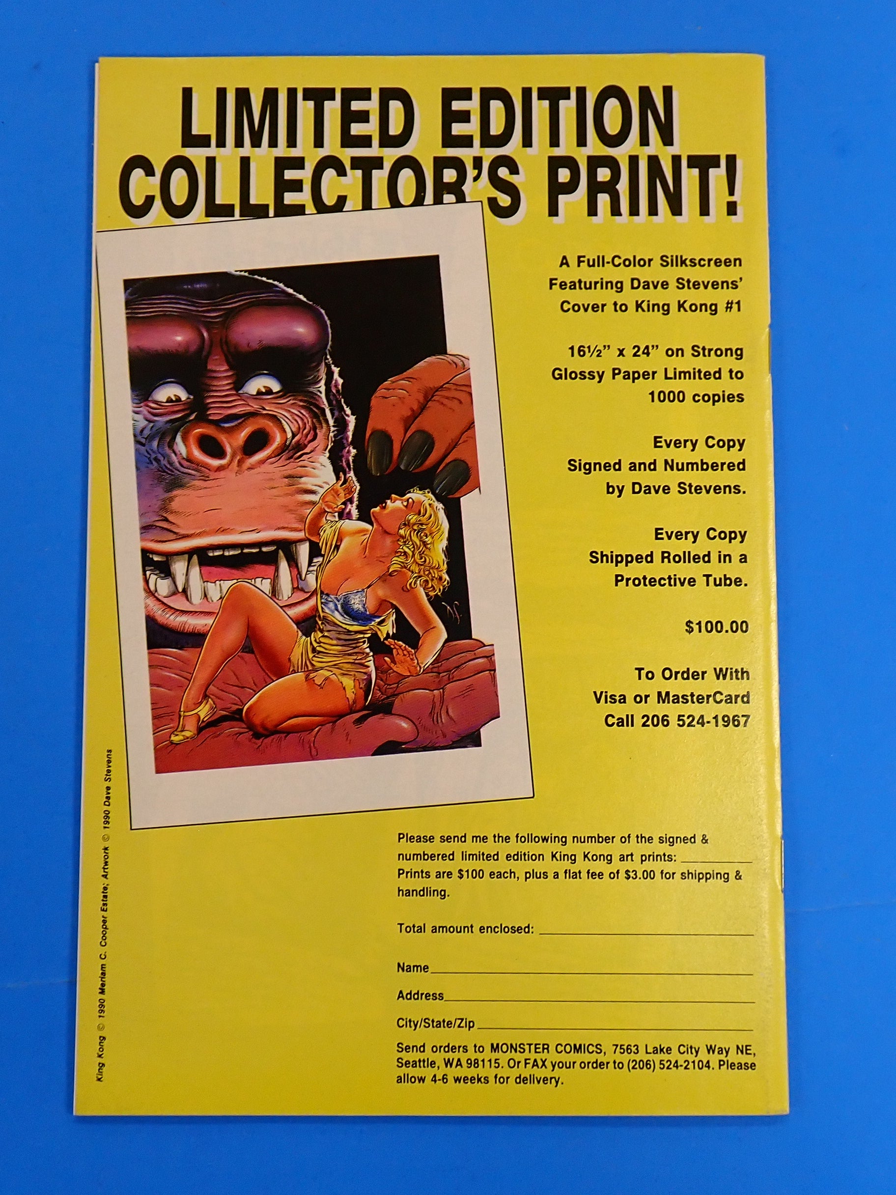 King Kong #1 (1990) - NM- 9.2 - Dave Stevens