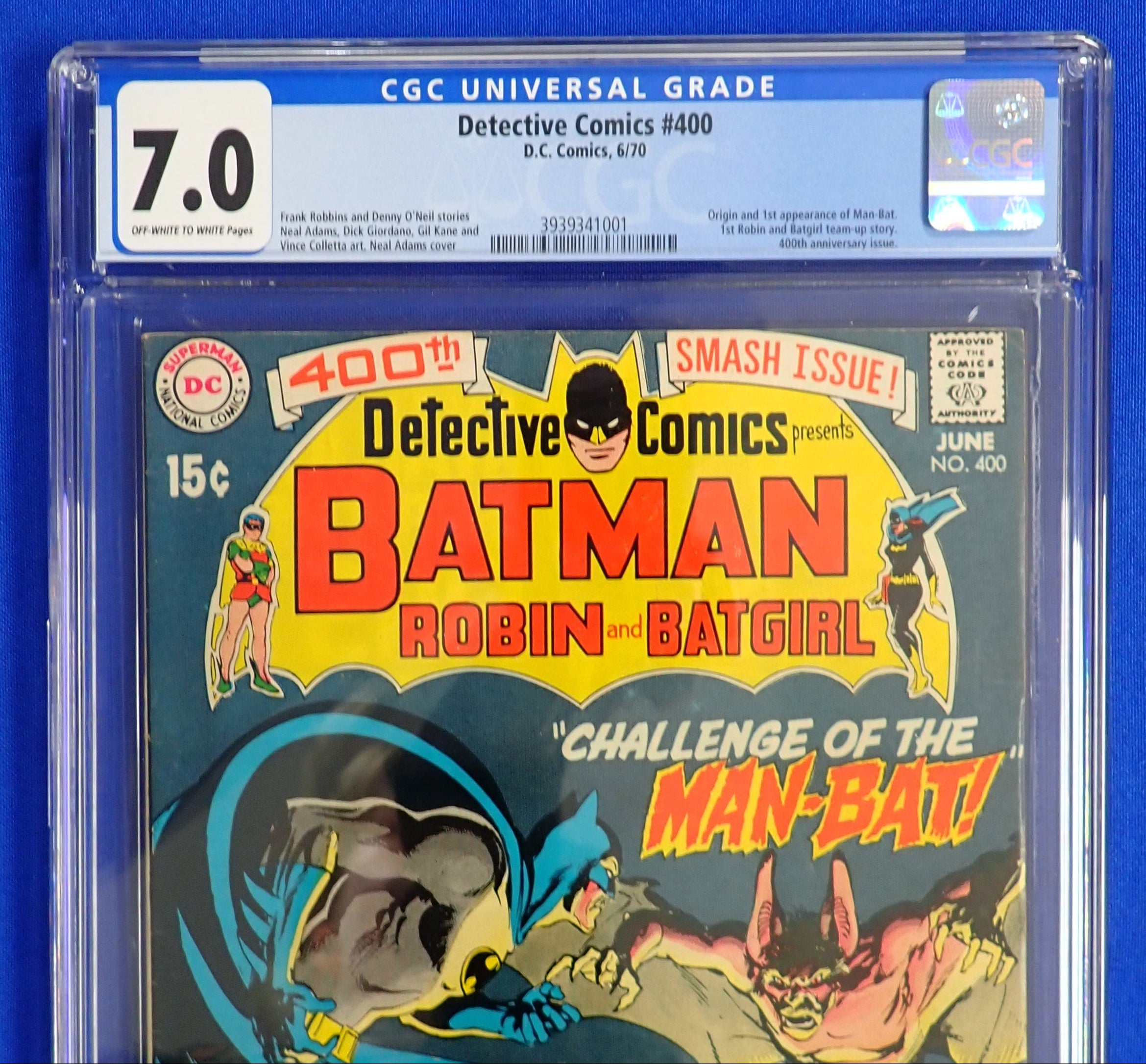 Detective Comics #400 (1970) - CGC 7.0 - 1st appearance Man-Bat