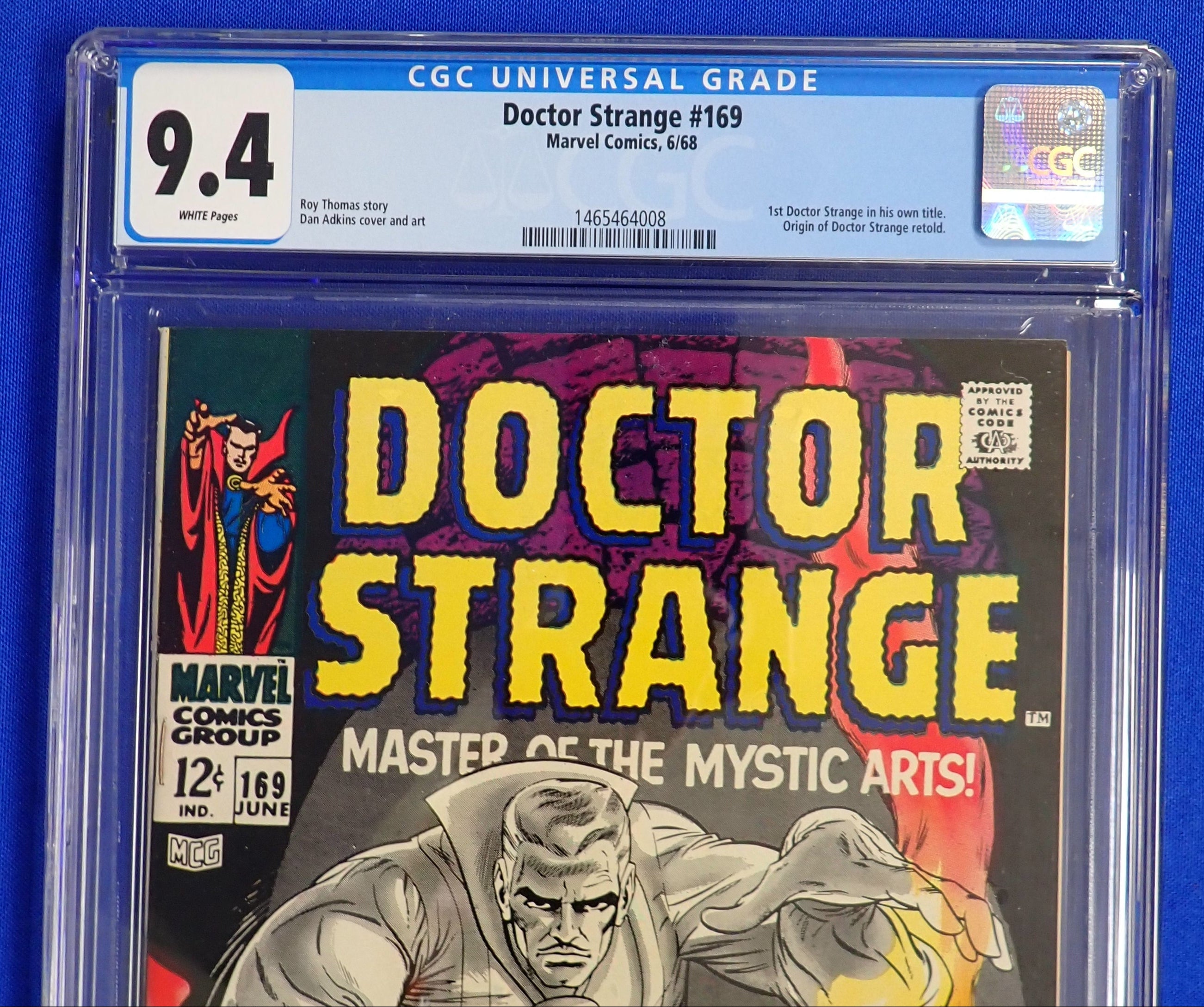 Doctor Strange #169 (1968) - CGC 9.4 - 1st Solo Title