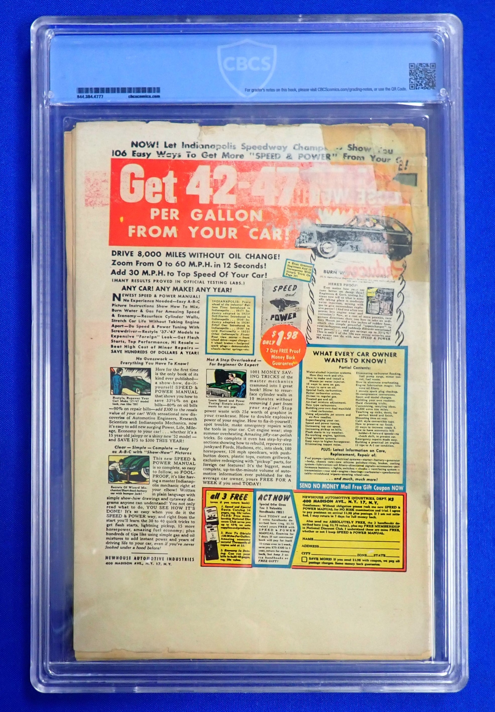 Horrific #3 (1953) - CBCS 1.8 - Classic Don Heck Horror Cover