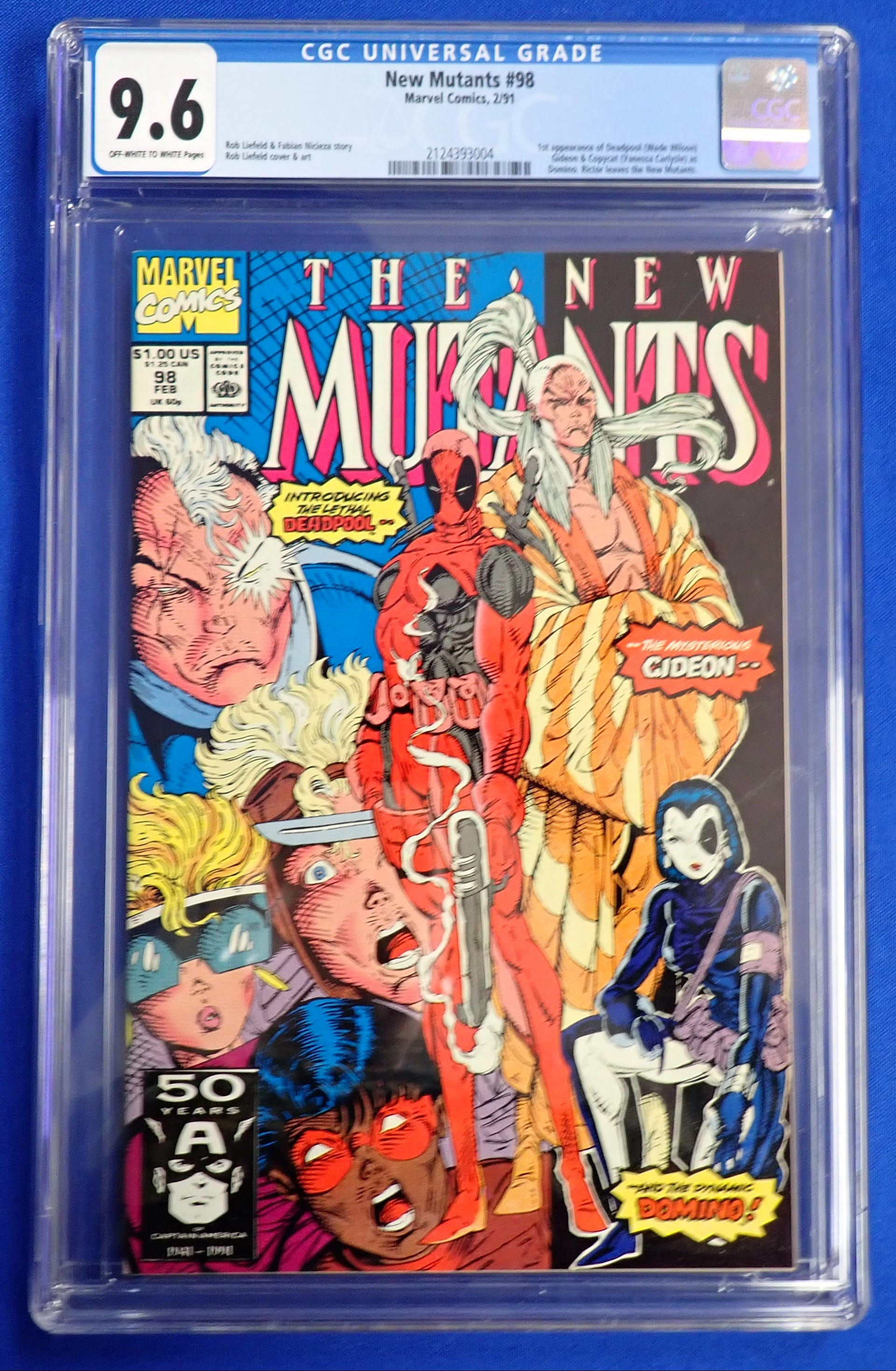 New Mutants #98 (1991) - CGC 9.6 - 1st appearance Deadpool