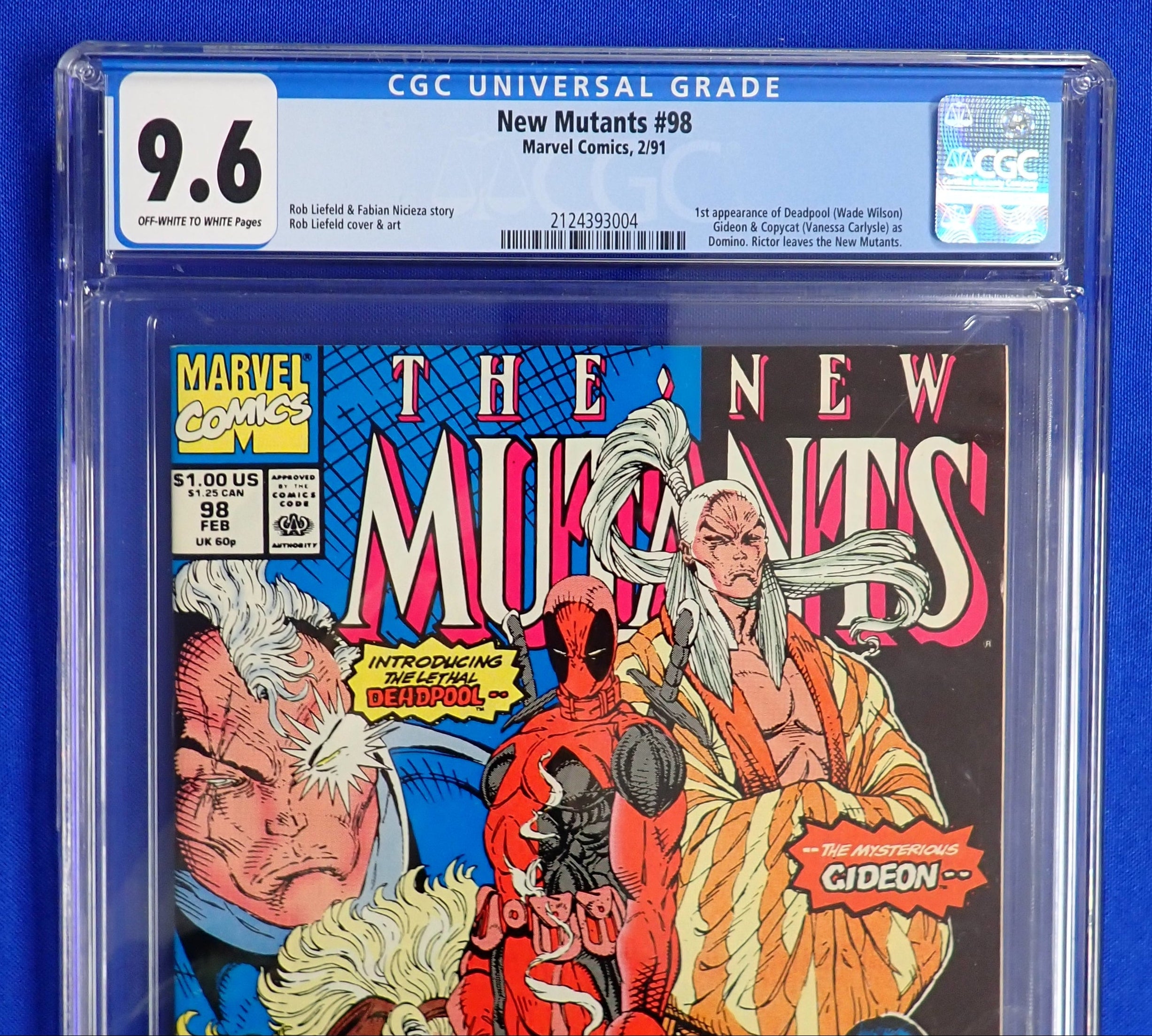 New Mutants #98 (1991) - CGC 9.6 - 1st appearance Deadpool