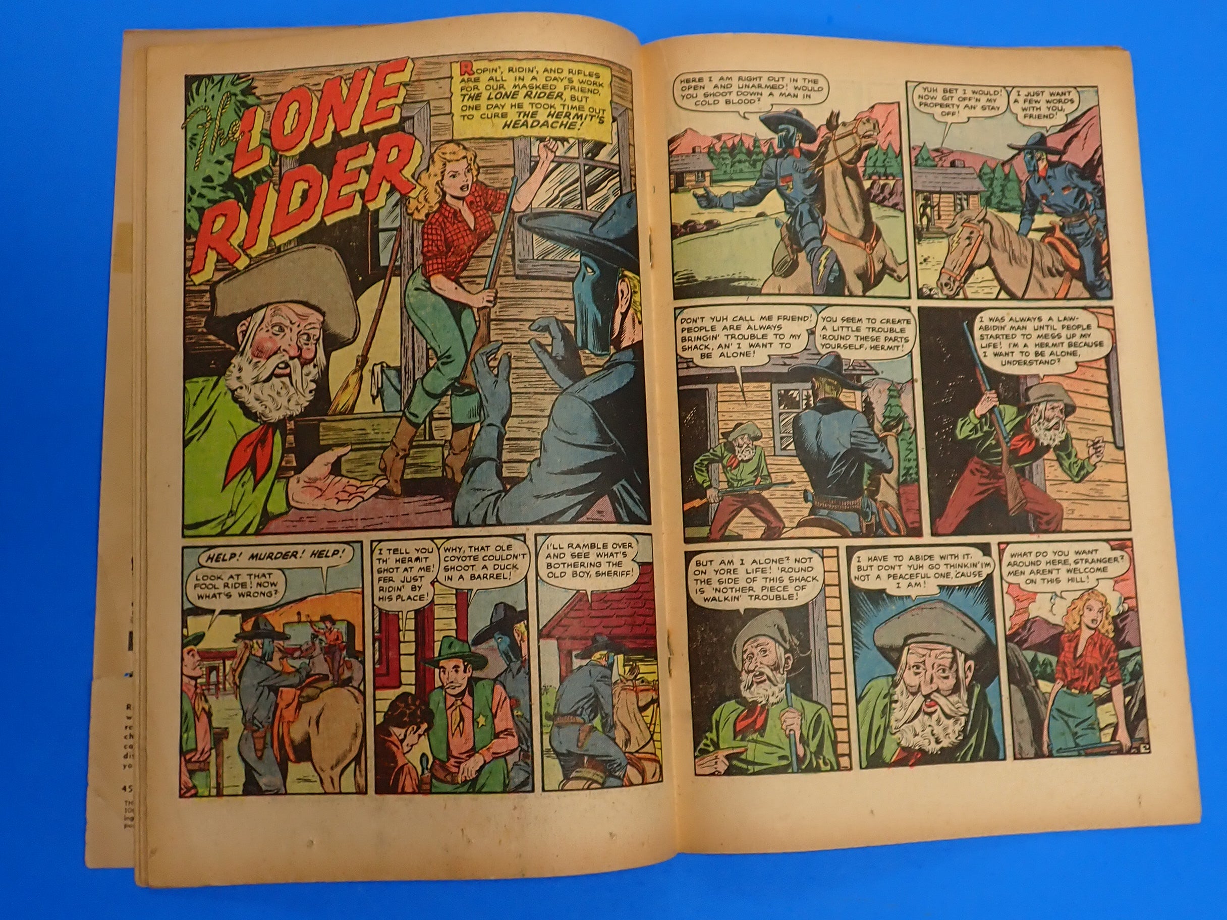 The Lone Rider #1 (1951) VG- 3.5