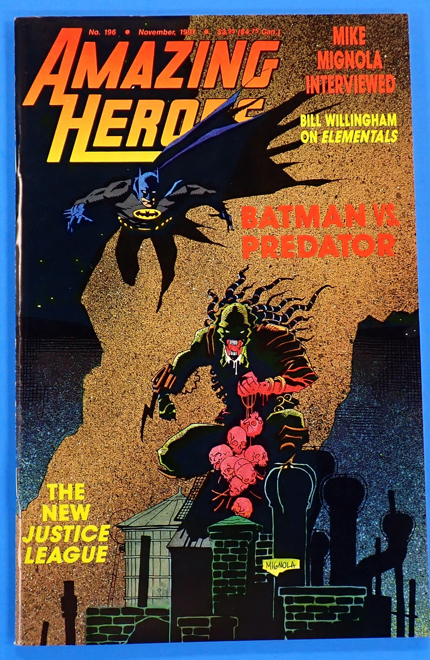 Amazing Heroes #196 (1991) - Mike Mignola Cover