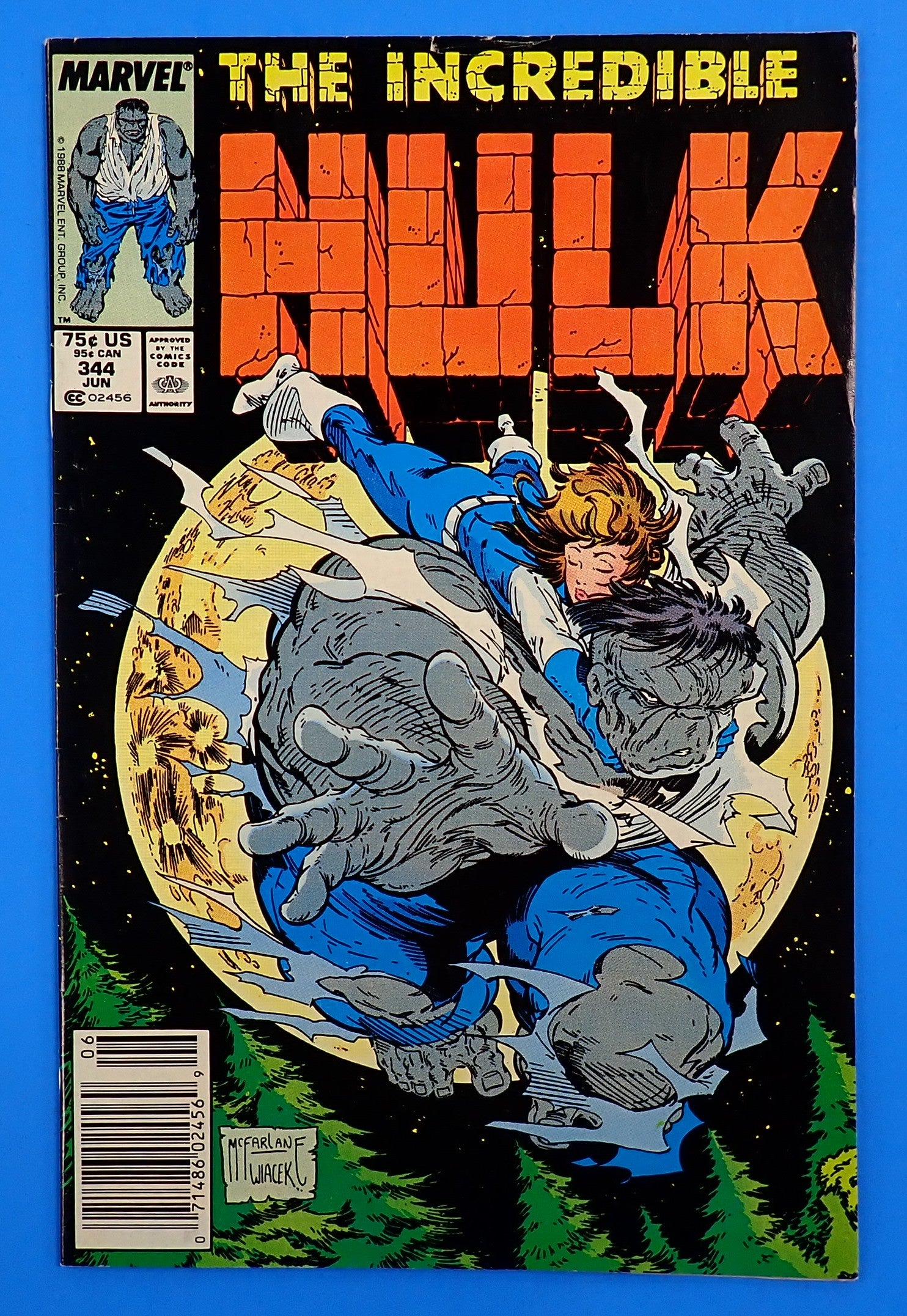 Hulk #344 (1988) - FN/VF (7.0) - Todd McFarlane Cover Art