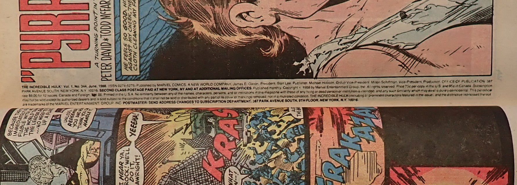 Hulk #344 (1988) - FN/VF (7.0) - Todd McFarlane Cover Art